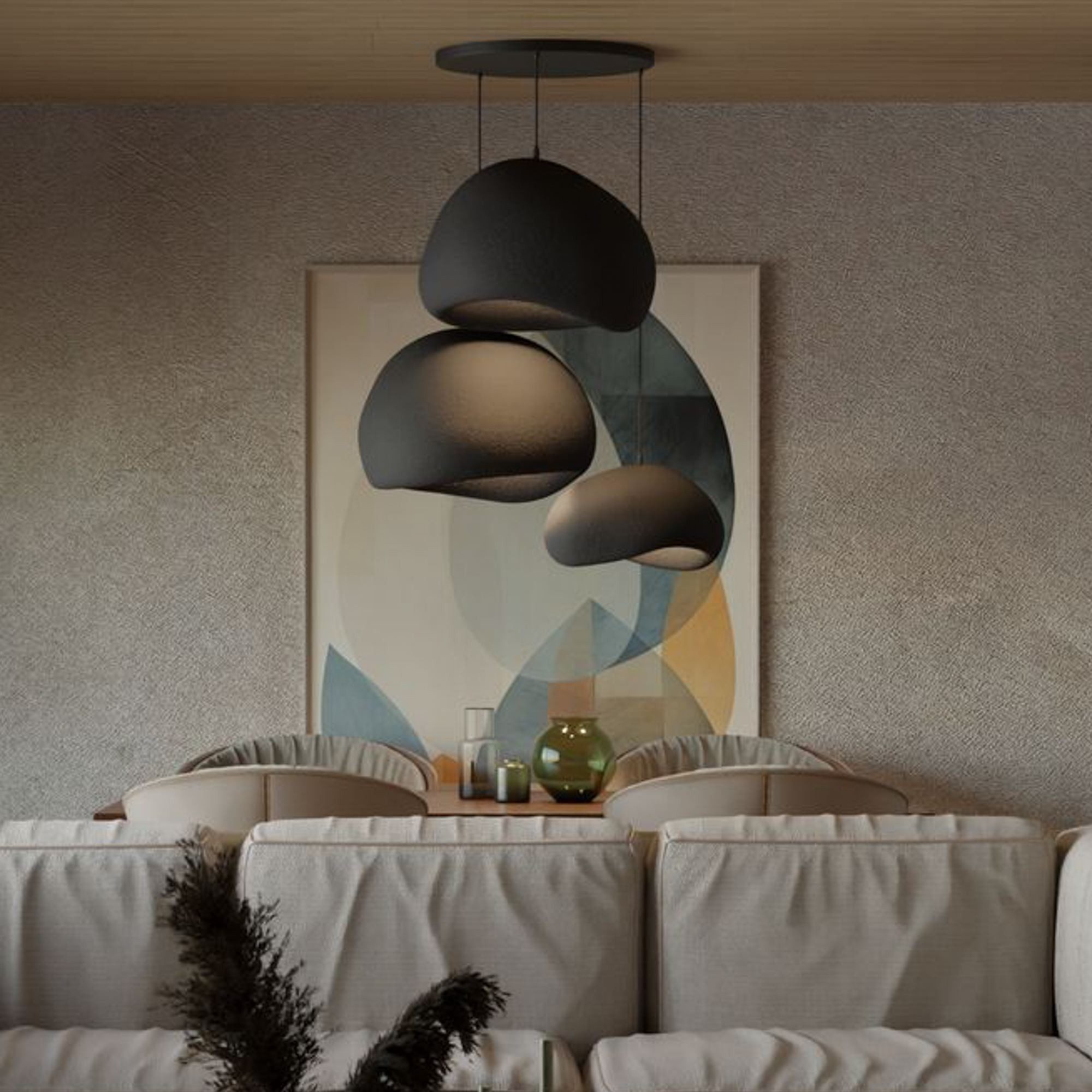 Opviq Kronleuchter Sabi Ashveils, Ohne Glühbirne, Tageslichtweiß, %100 Poly günstig online kaufen