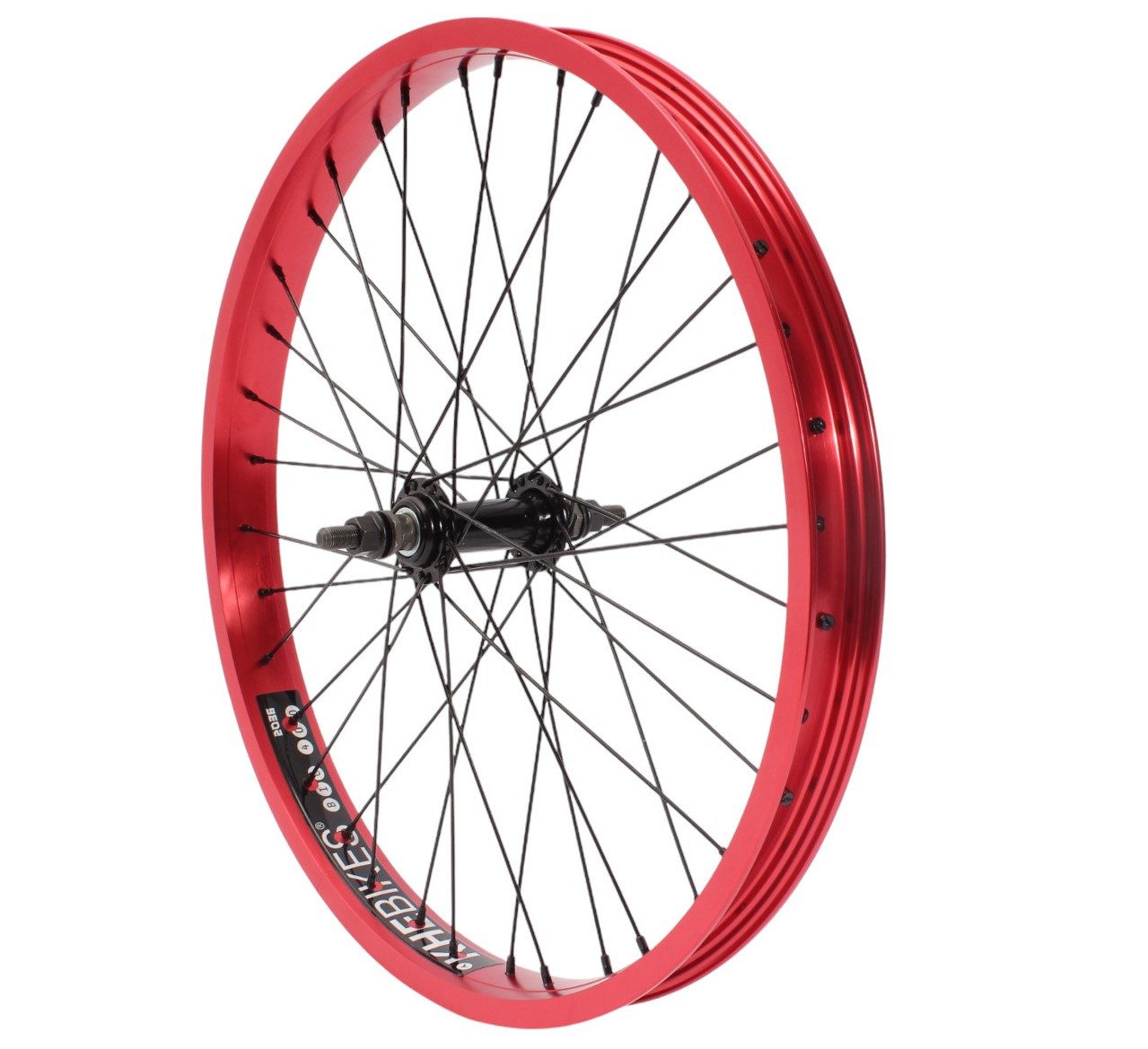 Fahrrad-Laufrad KHE BMX Vorderrad PRISM 20 Zoll Rot – stabil & leicht
