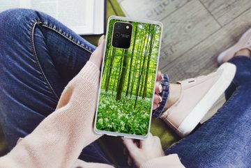 MuchoWow Handyhülle Wald - Bäume - Grün, Phone Case, Handyhülle Samsung Galaxy S10 Lite, Silikon, Schutzhülle