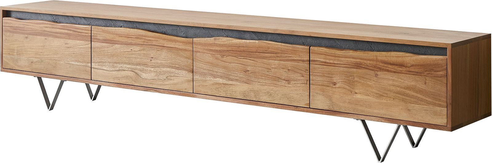 DELIFE Lowboard Stonegrace, Natur 220x35x45 cm günstig online kaufen
