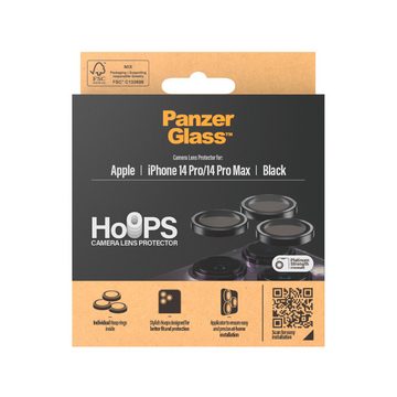 PanzerGlass Hoops für Apple iPhone 14 Pro, Apple iPhone 14 Pro Max, Kameraschutzglas, Schutzglas, Linsenschutz, Kameraschutz, Abdeckung, stoßfest, kratzfest