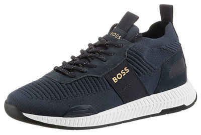BOSS »Titanium Runn« Slip-On Sneaker in Knitwear Optik