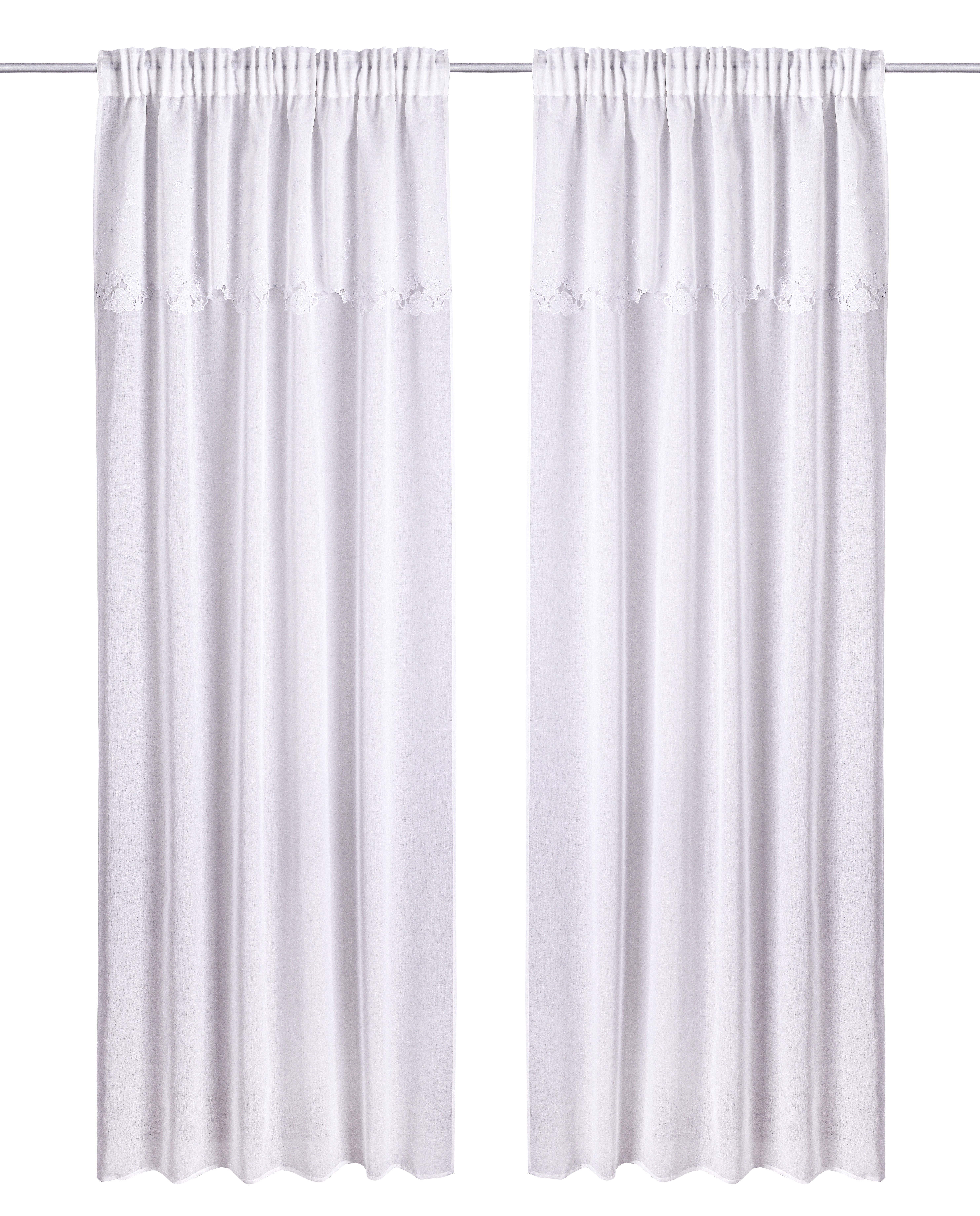 Home affaire Gardine Riedbach (1 St), Multifunktionsband, transparent, Poly günstig online kaufen