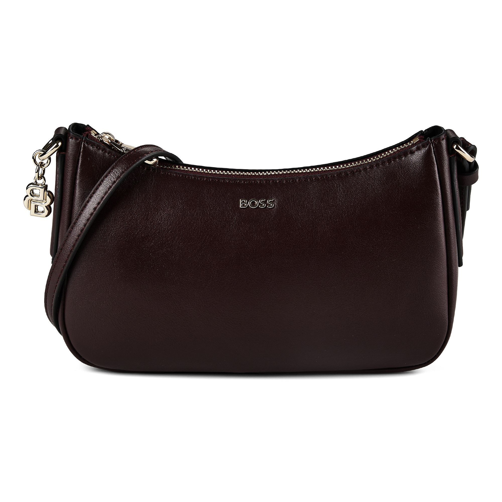 BOSS Schultertasche Numah, Lederfaserstoff