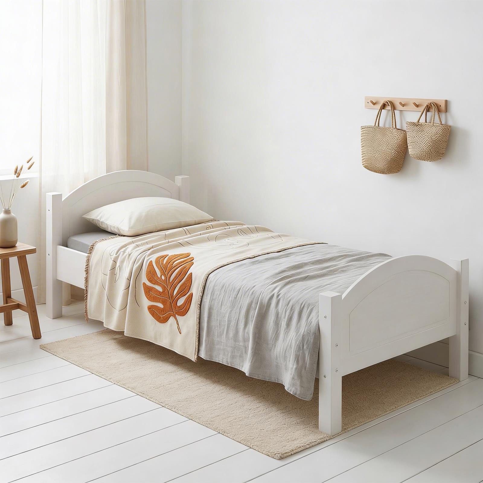 IDIMEX Massivholzbett FLIMS, Massivholzbett Bettgestell Landhausbett Doppelbett Einzelbett Kiefer