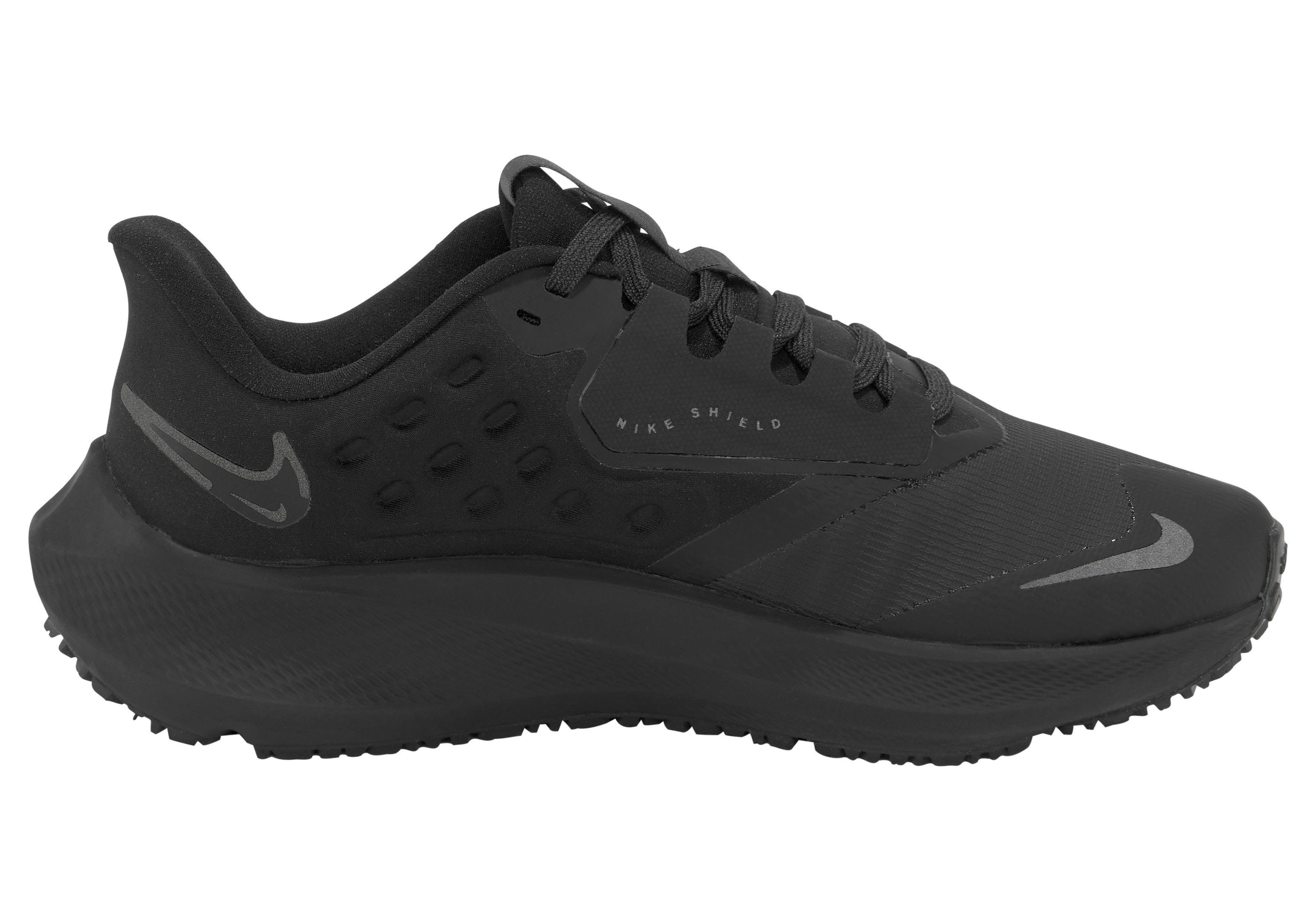 Nike AIR ZOOM PEGASUS 39 BLACK-BLACK-OFF-NOIR-DK-SMOKE-GREY WEATHER Laufschuh SHIELD