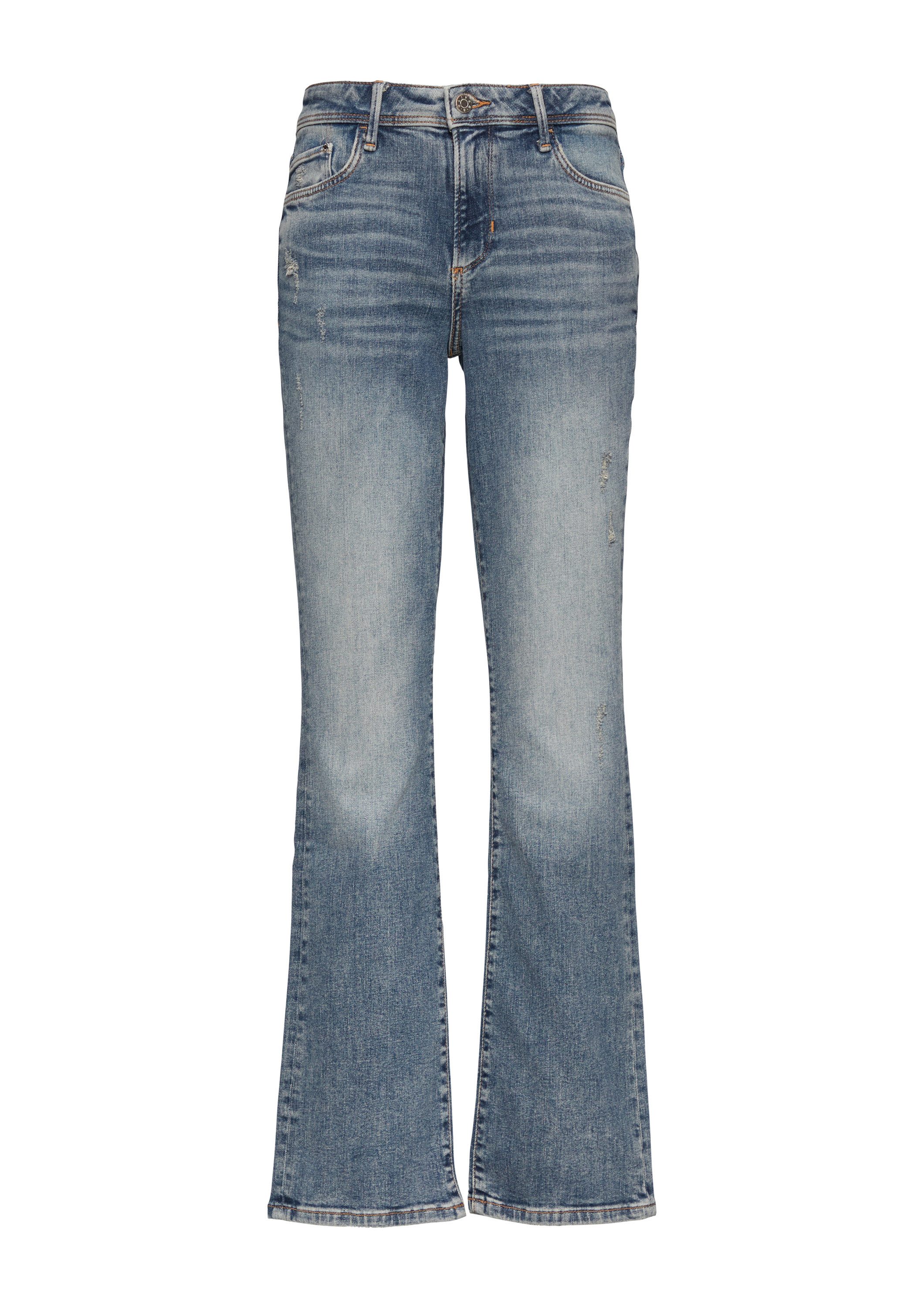 s.Oliver Bootcut-Jeans Jeans-Hose BEVERLY Jeans Beverly / Slim Fit / Mid Rise/ Bootcut Leg
