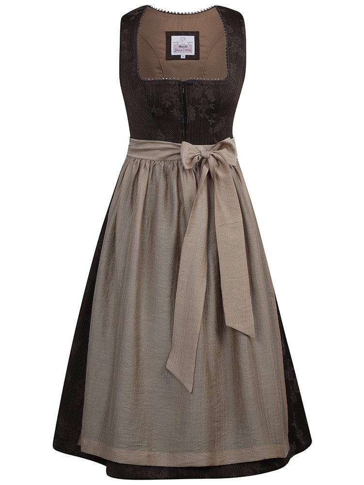 MarJo Dirndl Dirndl Allensteig 75cm Länge braun coffee