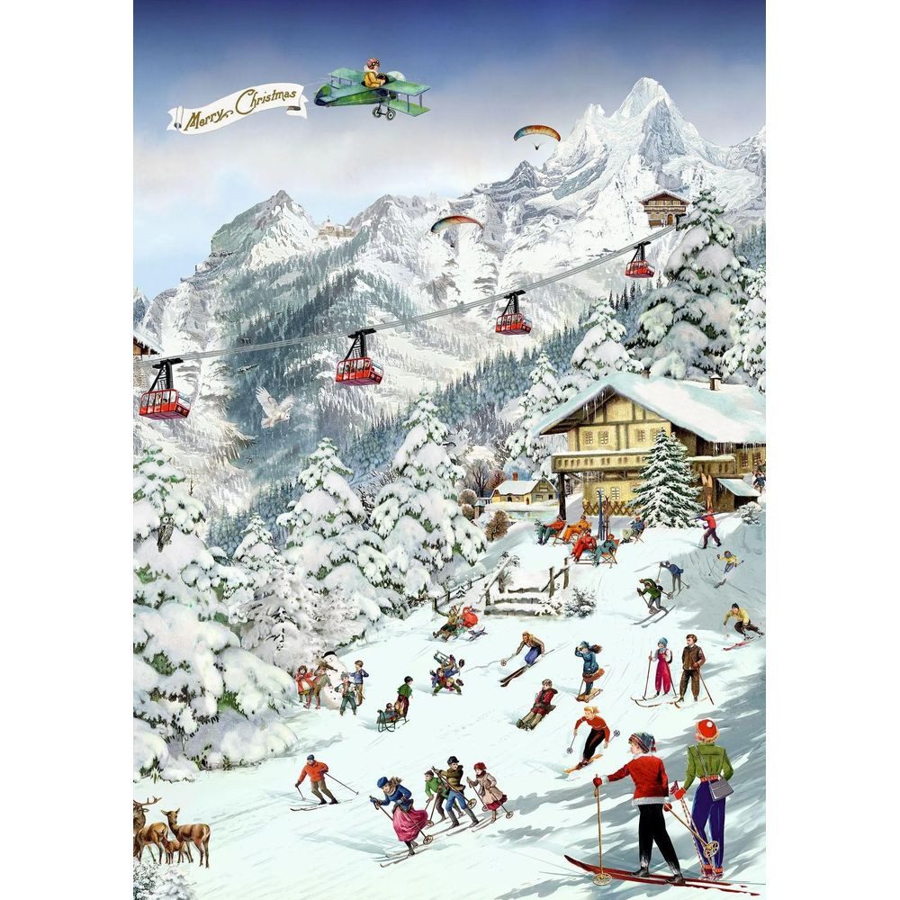 Coppenrath Puzzle Puzzle - Auf der Skipiste - 1000 Teile, 1000 Puzzleteile