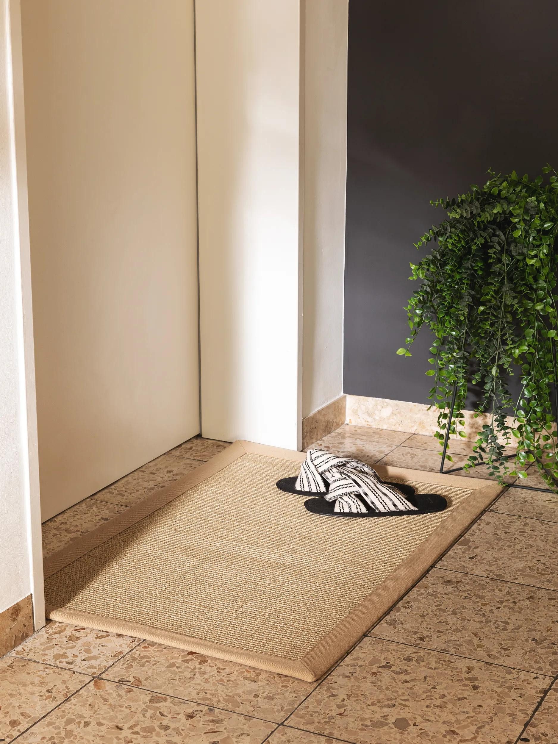 benuta Fußmatte Sana, rechteckig, Höhe: 5 mm, 100% Sisal Naturfaser, Teppich Wohnzimmer, Esszimmer, Schlafzimmer