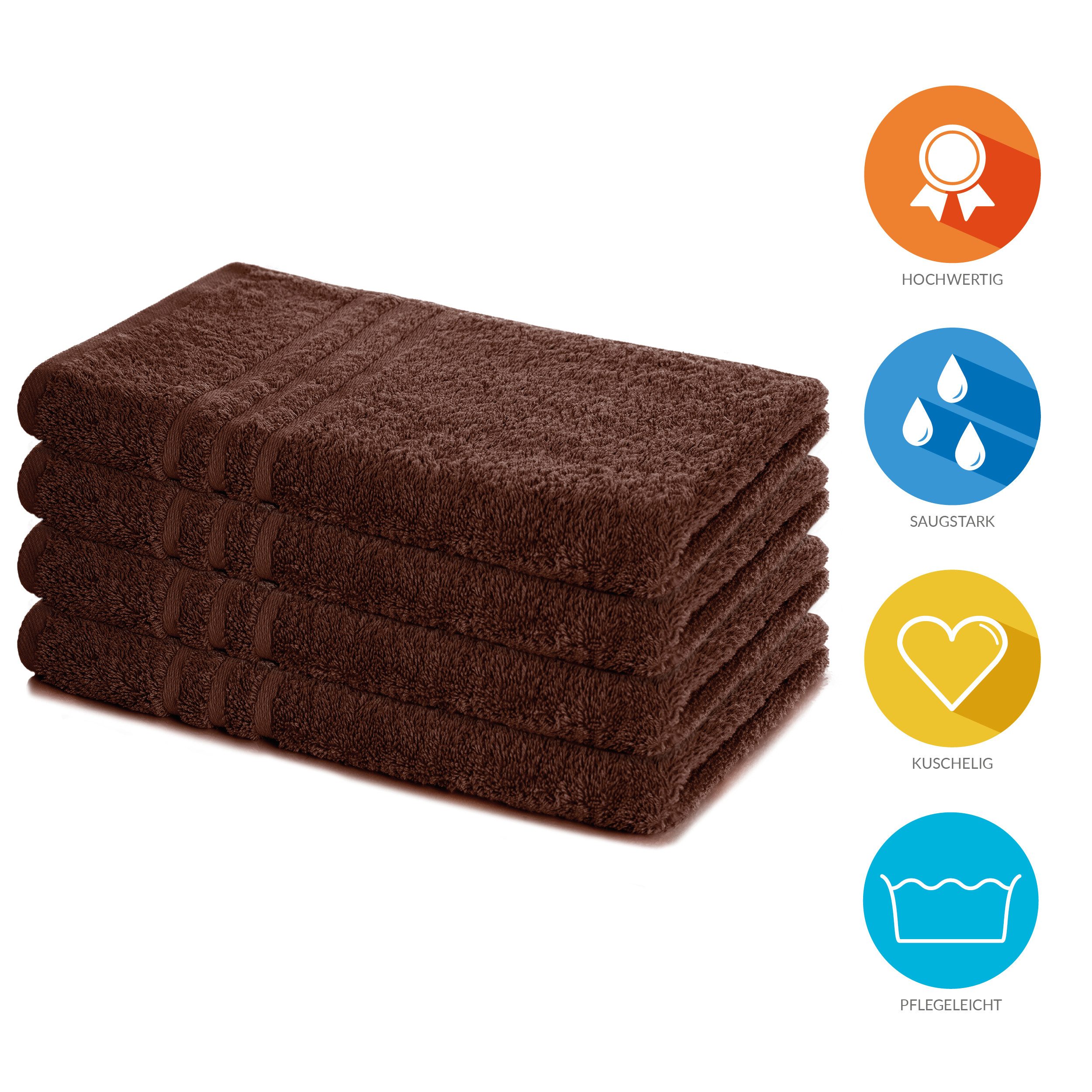 Lavea Handtuch Handtücher Set Elena Frottee 50x100 cm, Gästetücher, 100% Ba günstig online kaufen