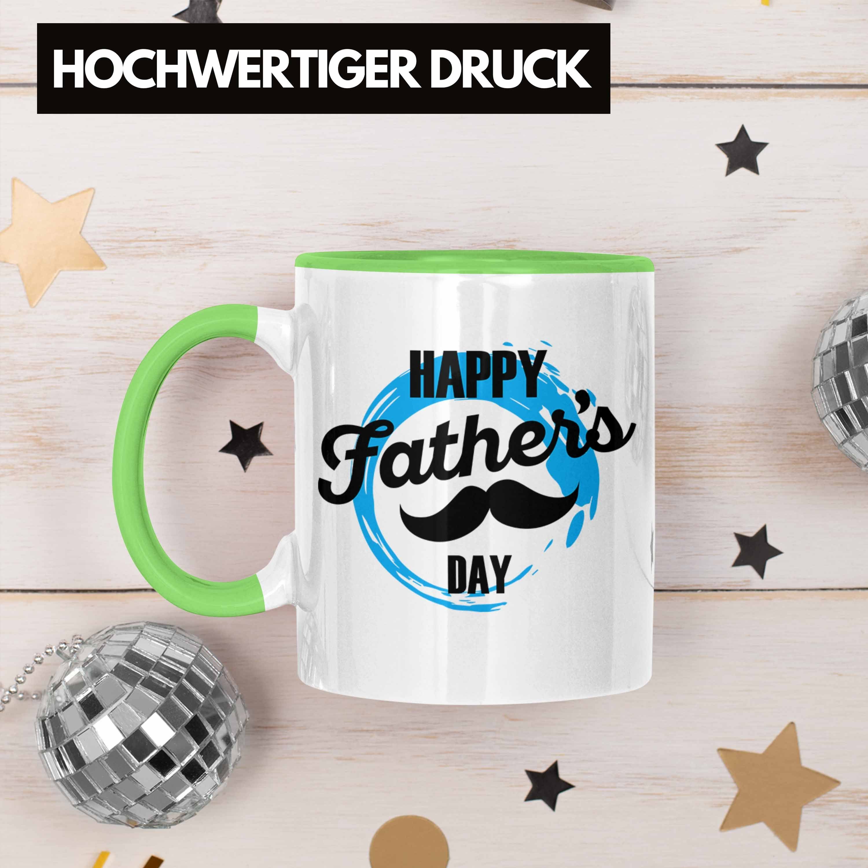 Trendation Tasse Tasse Day den Happy Geschenk Father's für Vatertag Papa Grün für