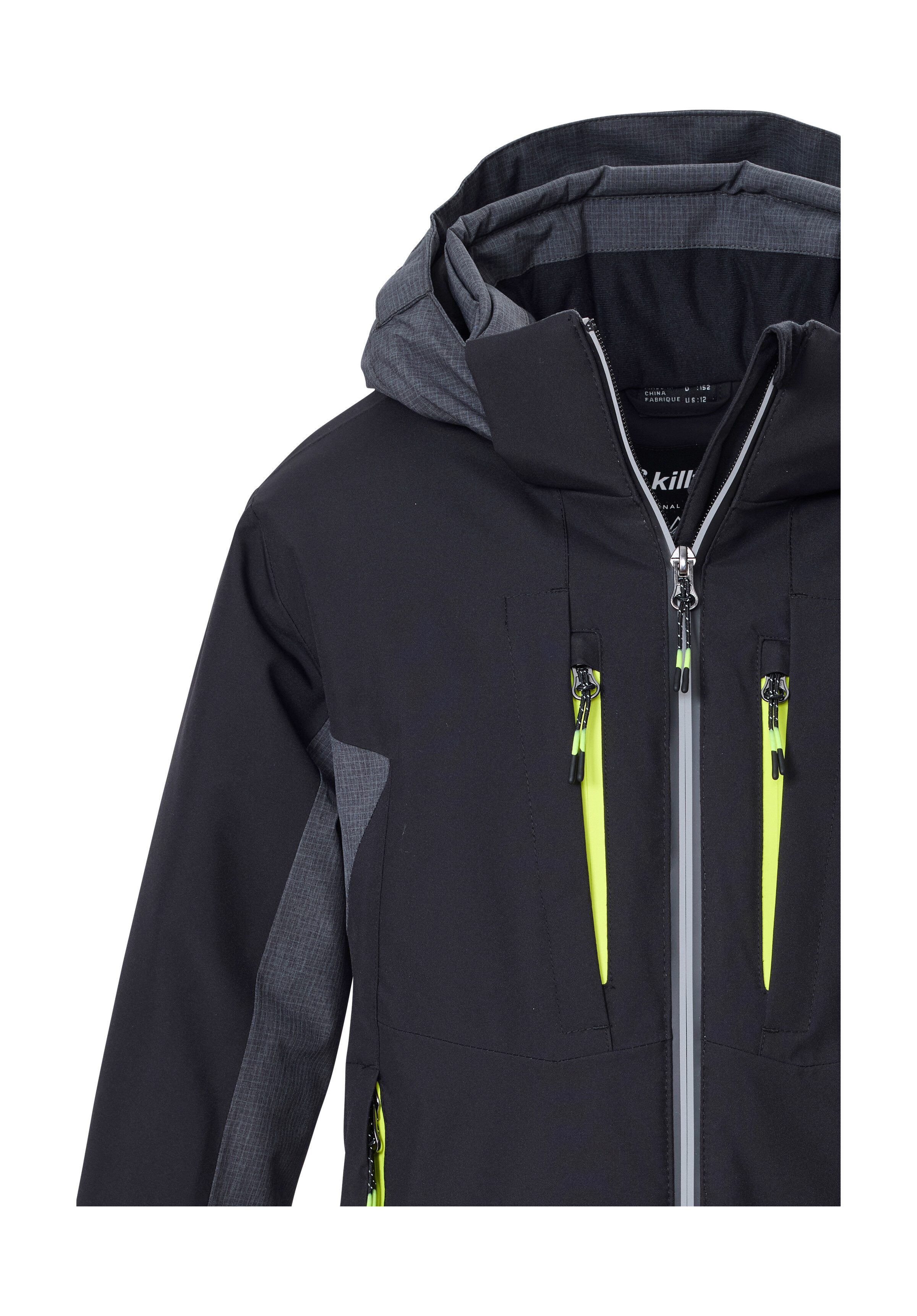 Killtec Skijacke KSW 212 BYS SKI JCKT Wasserdichte Skijacke, abnehmbare Kapuze, viele Taschen – Bild 3 von 5