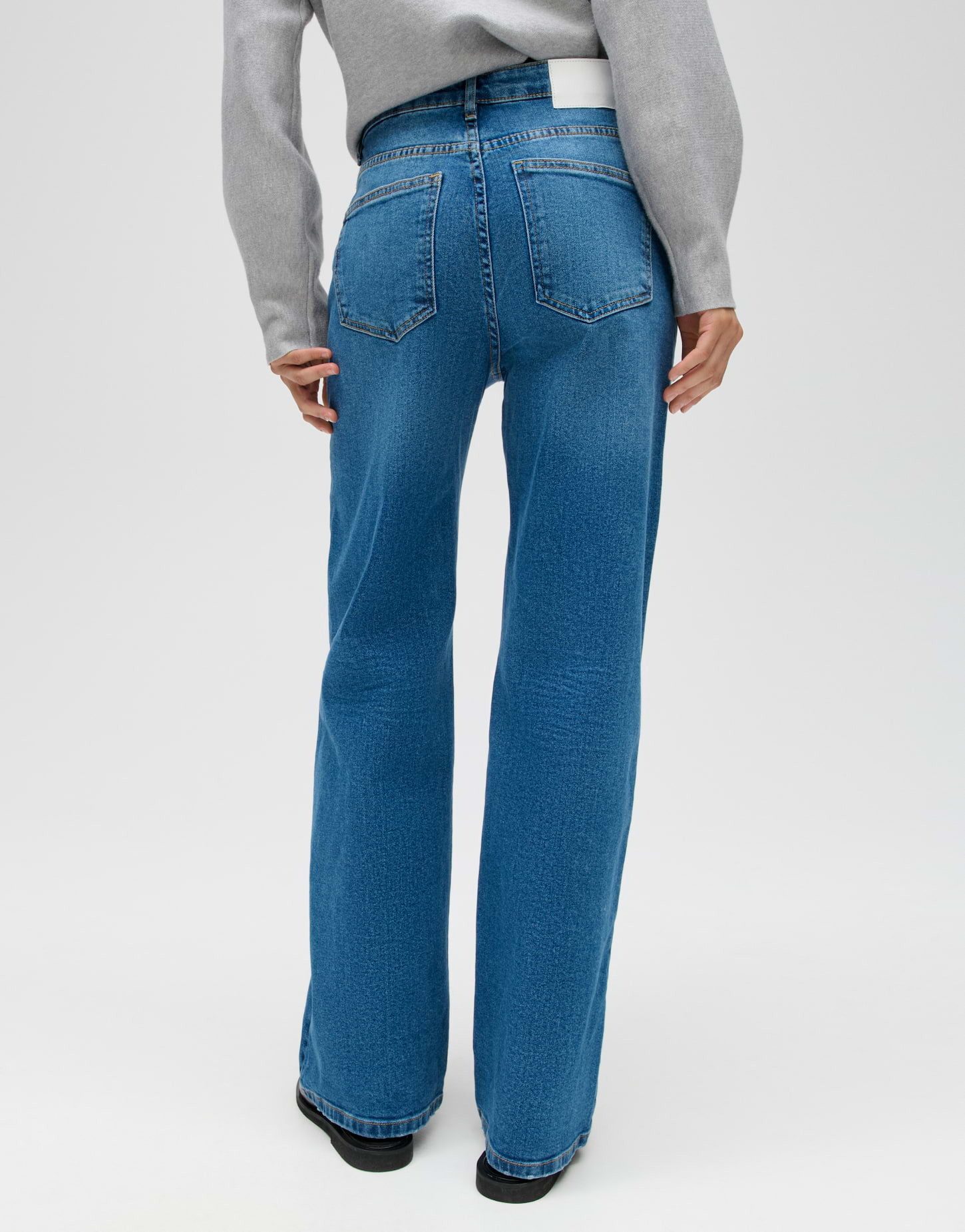 OPUS Weite Jeans MIVY High Rise Wide Leg mit Stretch-Anteil 5-Pocket-Design, authentische Waschung, elastischer Stoff