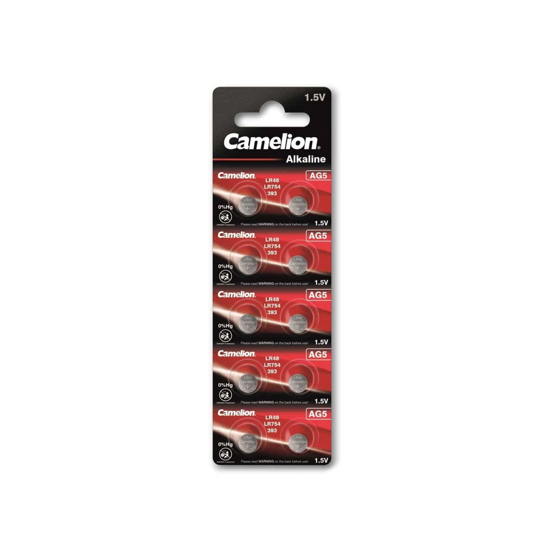 Camelion CAMELION Knopfzelle AG5, 10 St. Knopfzelle