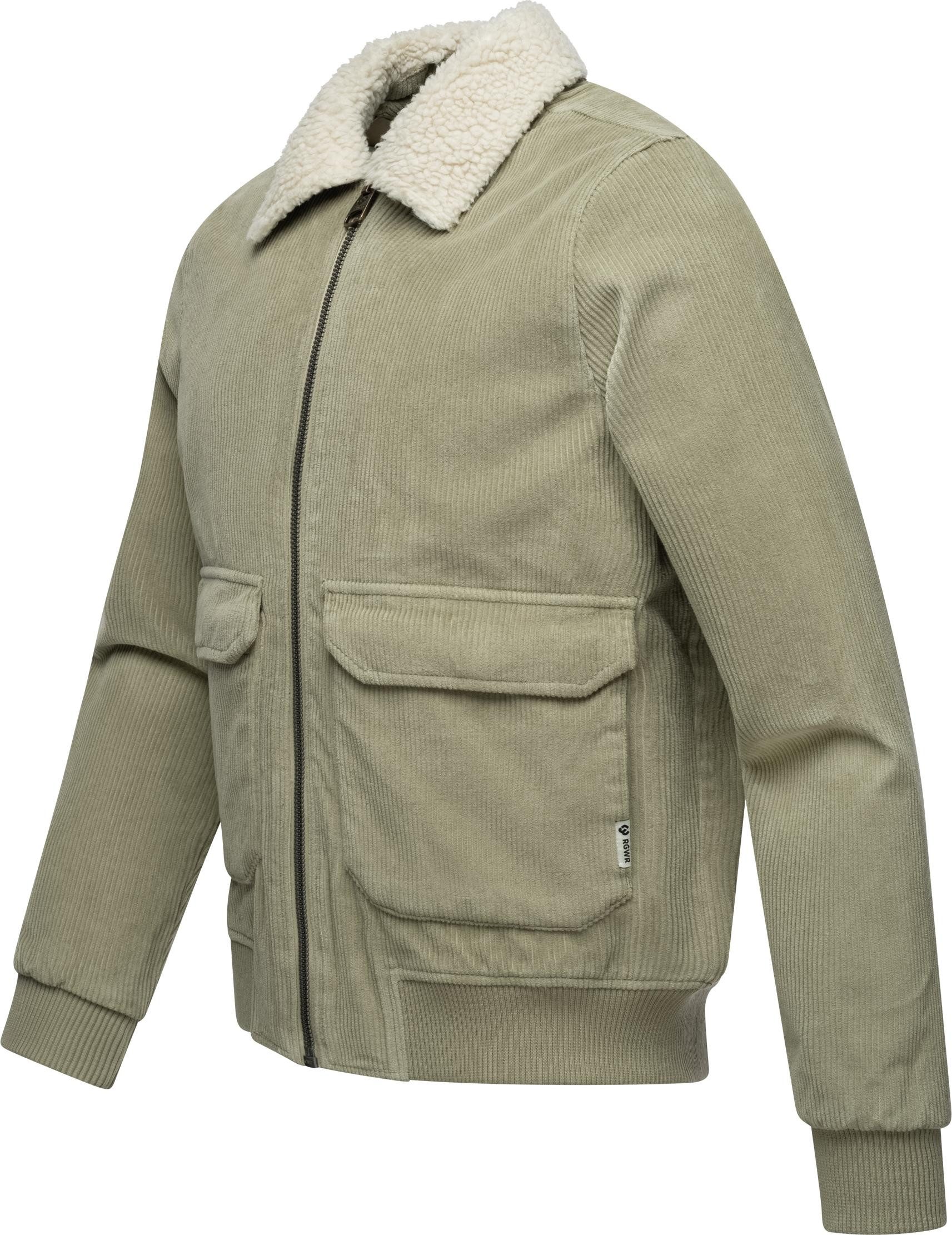 Ragwear Cordjacke Aviss Wasserdichte Herren Übergangsjacke aus Kord