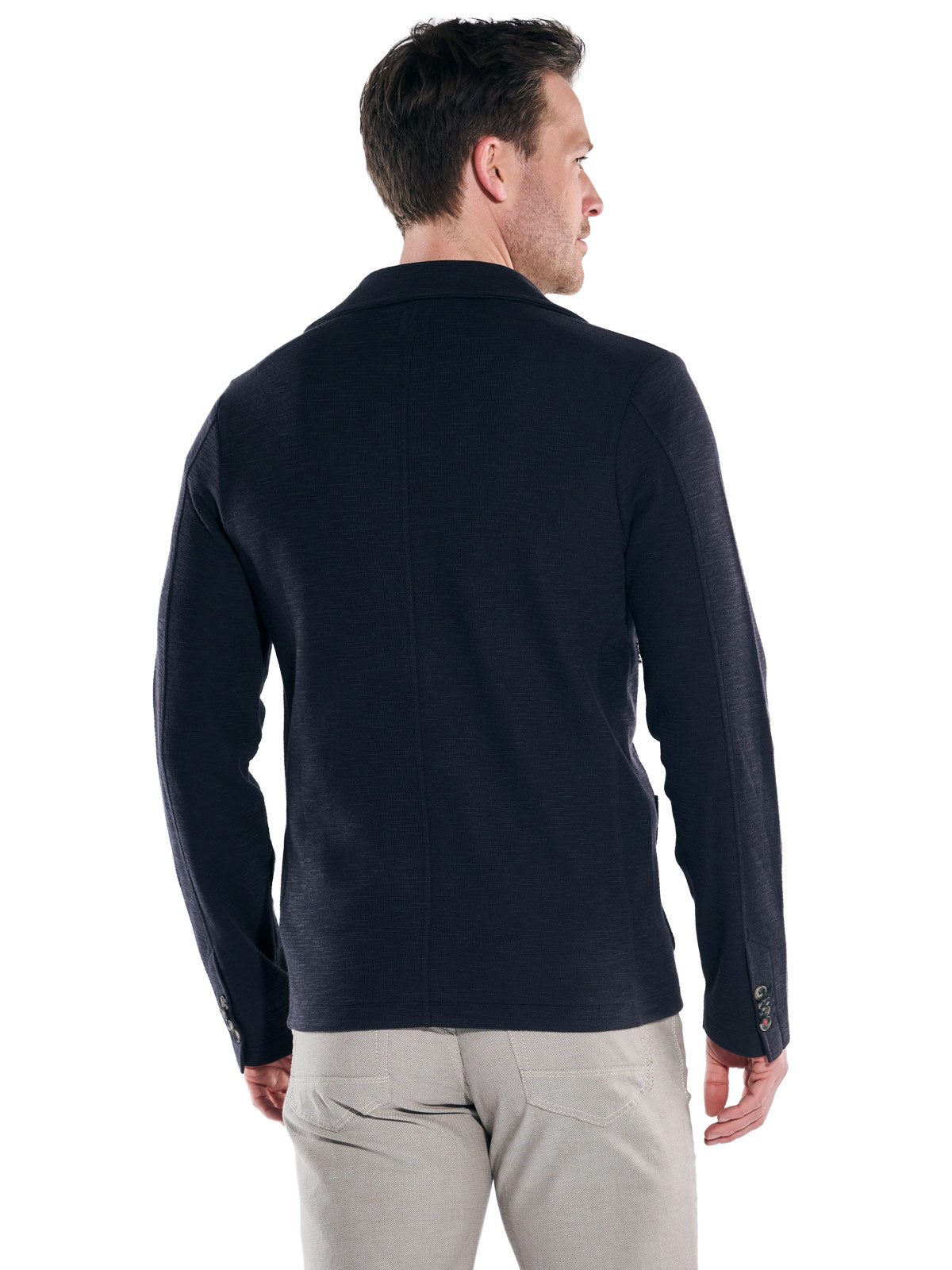 Engbers Sweatshirt Herren Sweat-Sakko, Saphirblau
