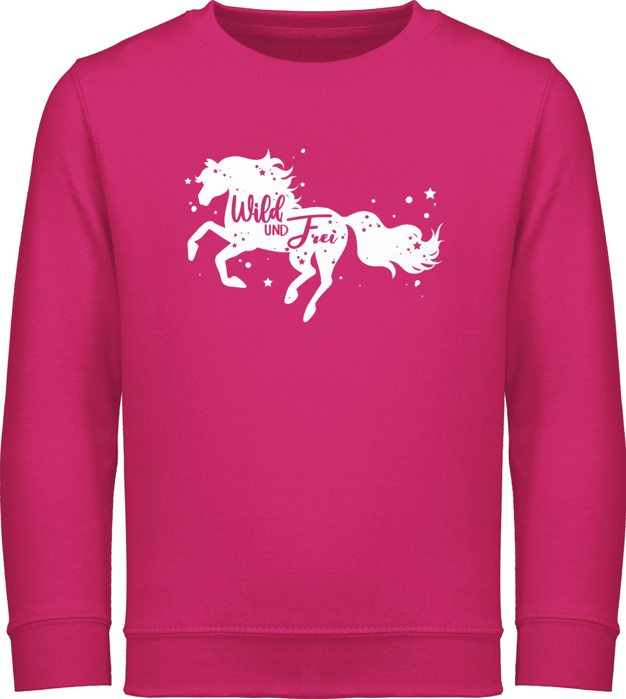 Sweatshirt Wild und Frei Pferdemotiv