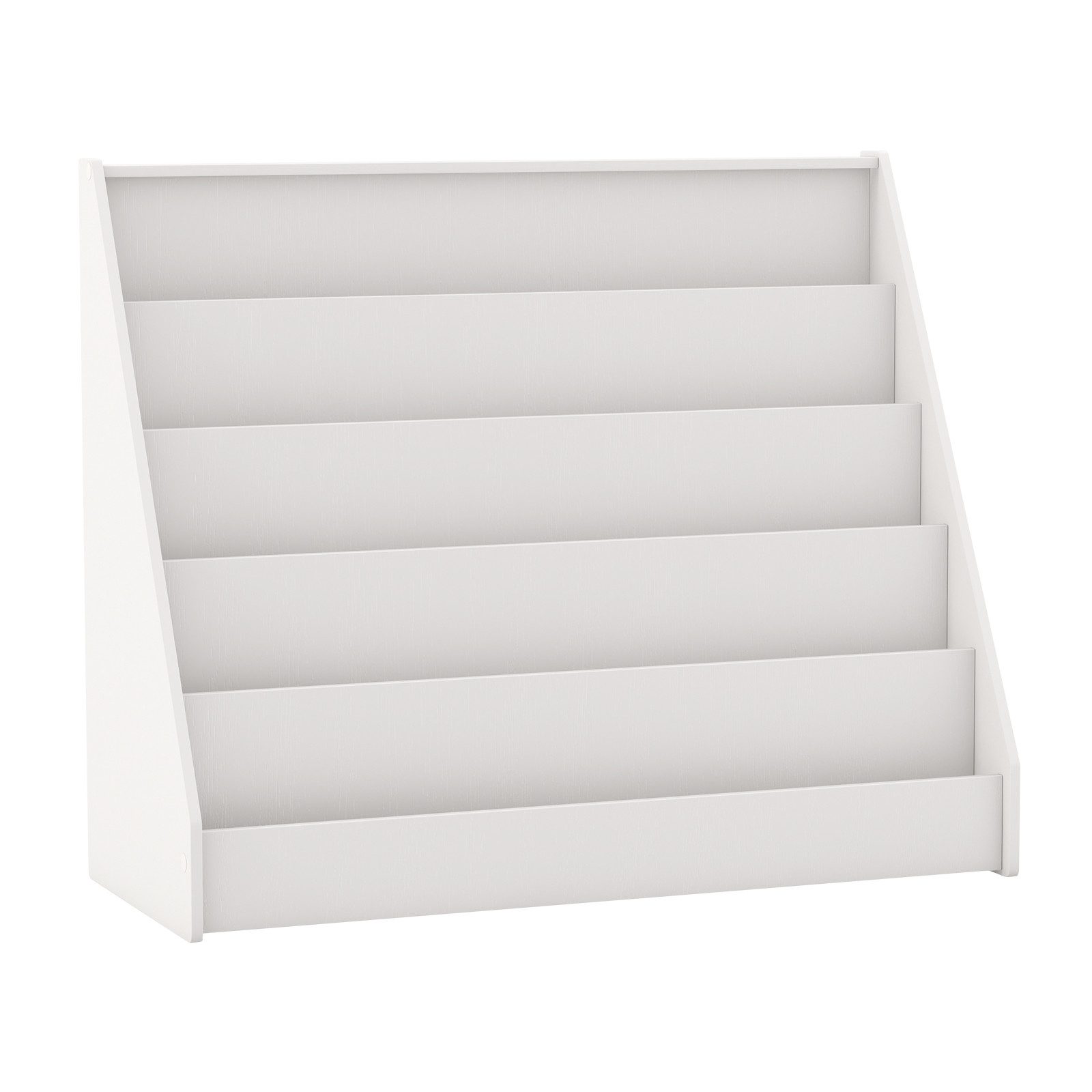 COSTWAY Kinderregal, 5-stöckiges Boden Bücherschrank mit Kippschutz