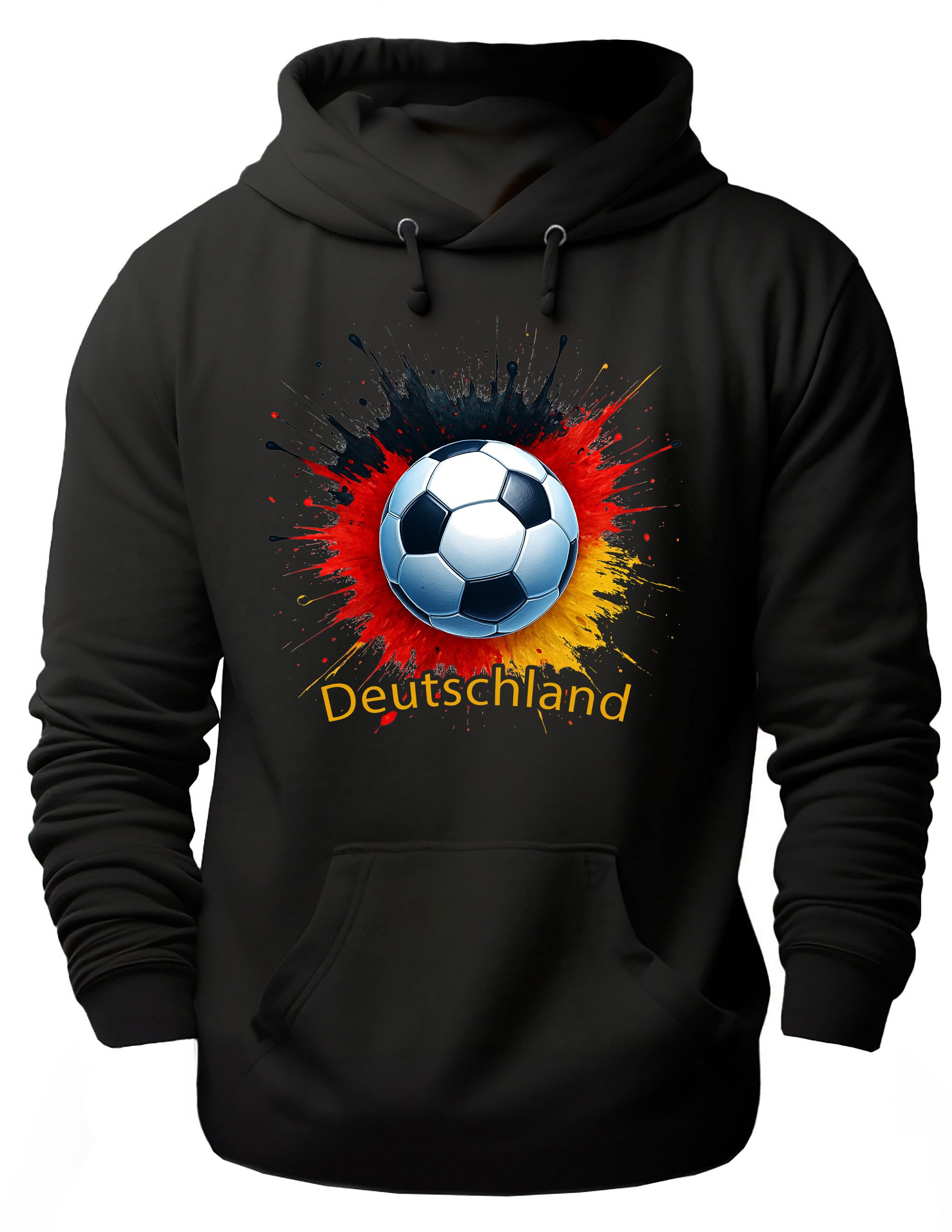 MyDesign24 Hoodie Fanhoodie Fussball WM Hoodie 2026 Nationalmannschaft Kapuzenpulli Deutschland i674