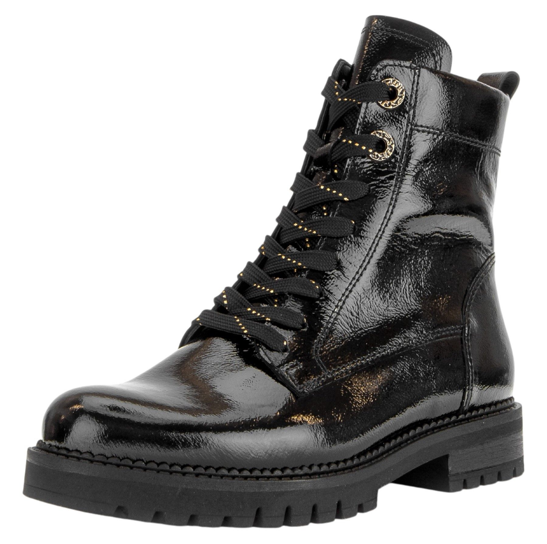 Gabor 8024.05 002 Black Lace Gold Stiefelette
