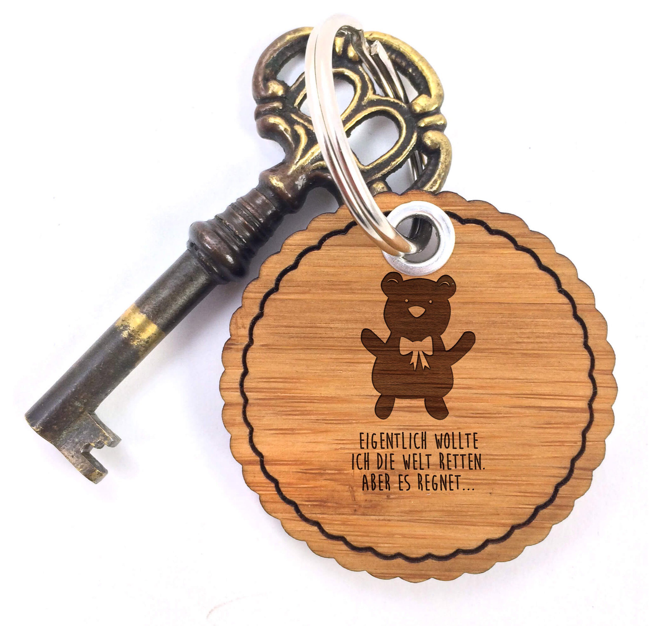 Mr. & Mrs. Panda Schlüsselanhänger Teddybär - Geschenk, Schlüsselanhänger, Anhänger, Taschenanhänger, Knuddelbär, Glücksbringer, Schlüsselband (1-tlg)
