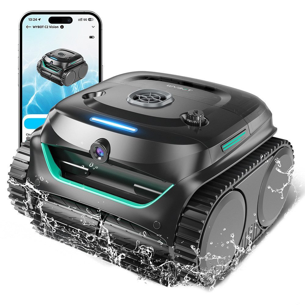 WYBOT Poolroboter C2 Vision kabelloser Poolsauger, Trümmererkennung mit AI- günstig online kaufen