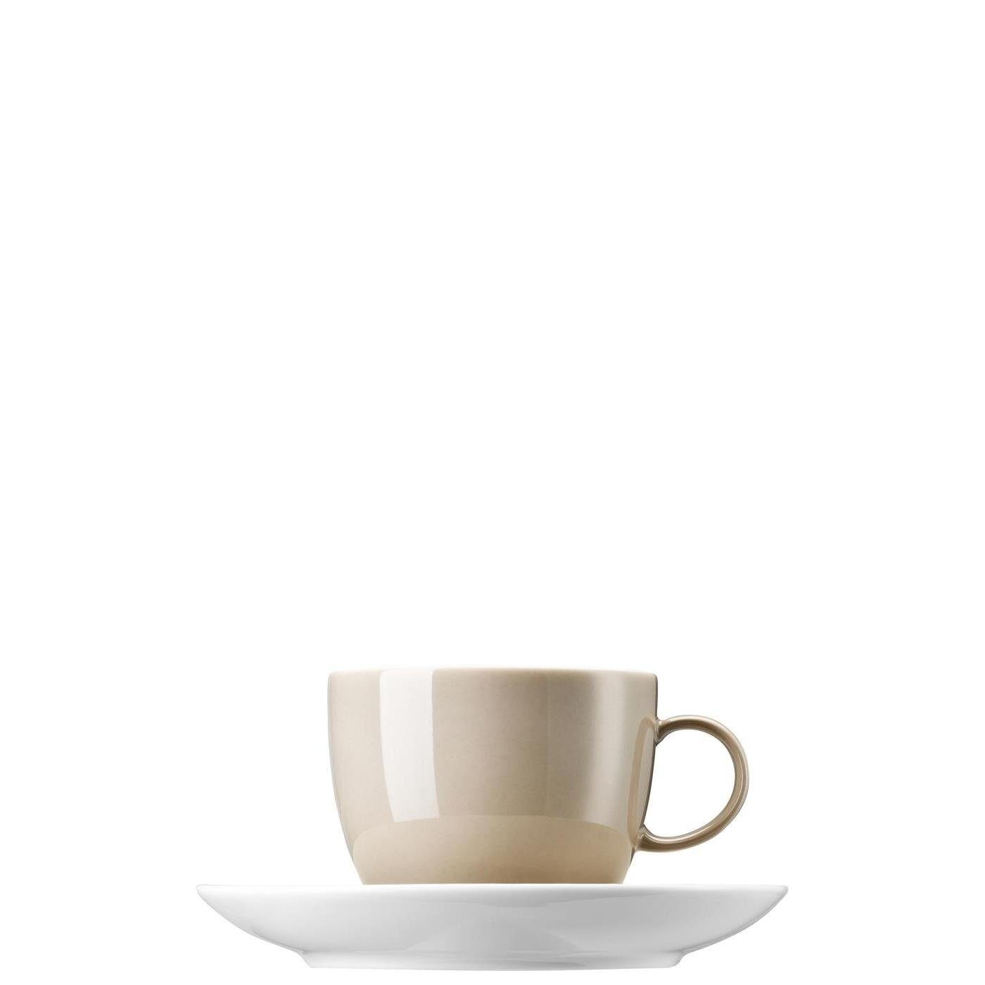 Thomas Porzellan Tasse Kaffeetasse 2-tlg. - SUNNY DAY Greige