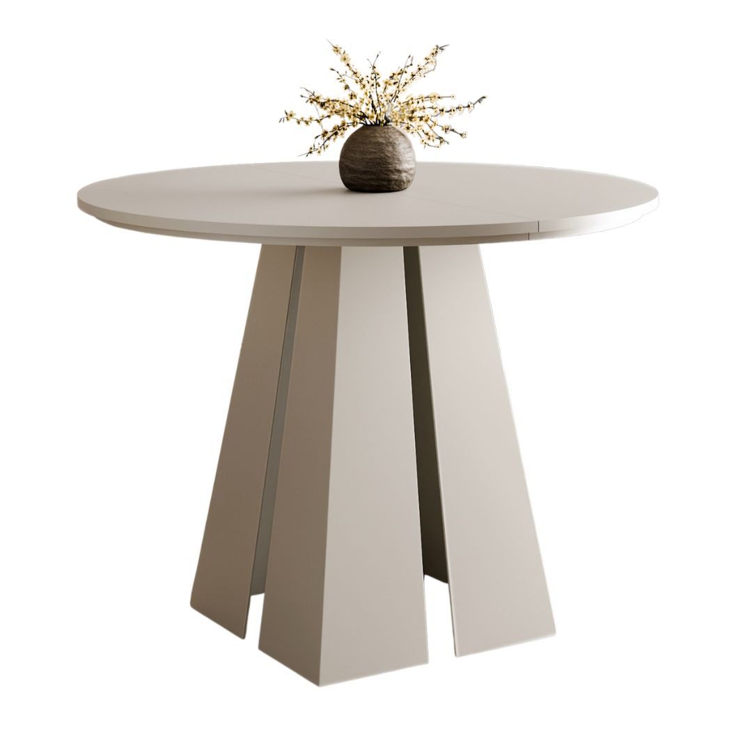 Compleo Esstisch Ø: 100cm oder 120 cm, Designer Tisch, ausziehbarer Tisch T günstig online kaufen