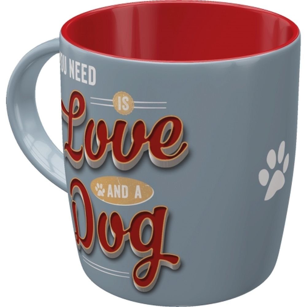 Nostalgic-Art Tasse Kaffeetasse - PfotenSchild - Love Dog