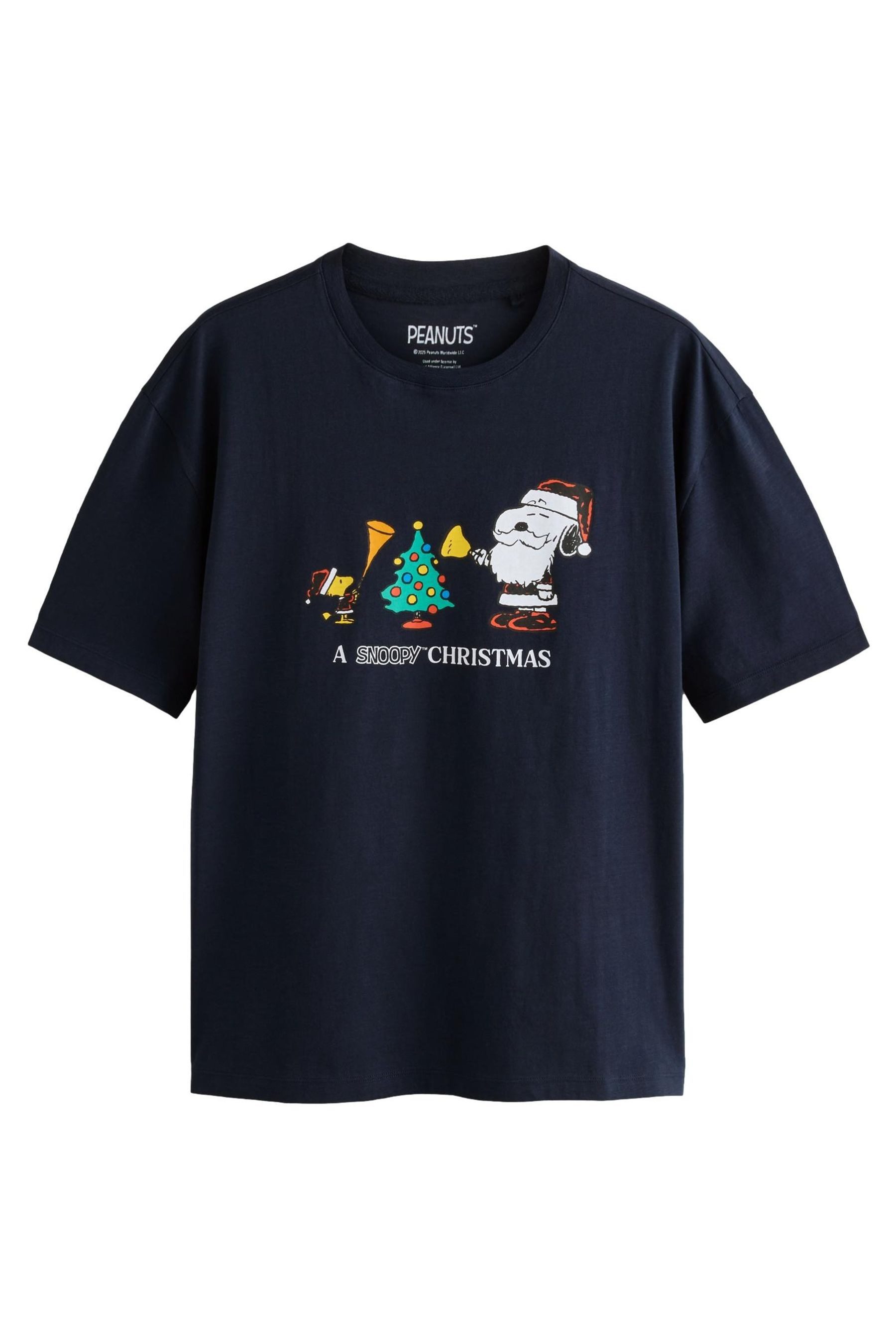 T-Shirt Regular Fit T-Shirt mit Grafik-Weihnachtsprint
