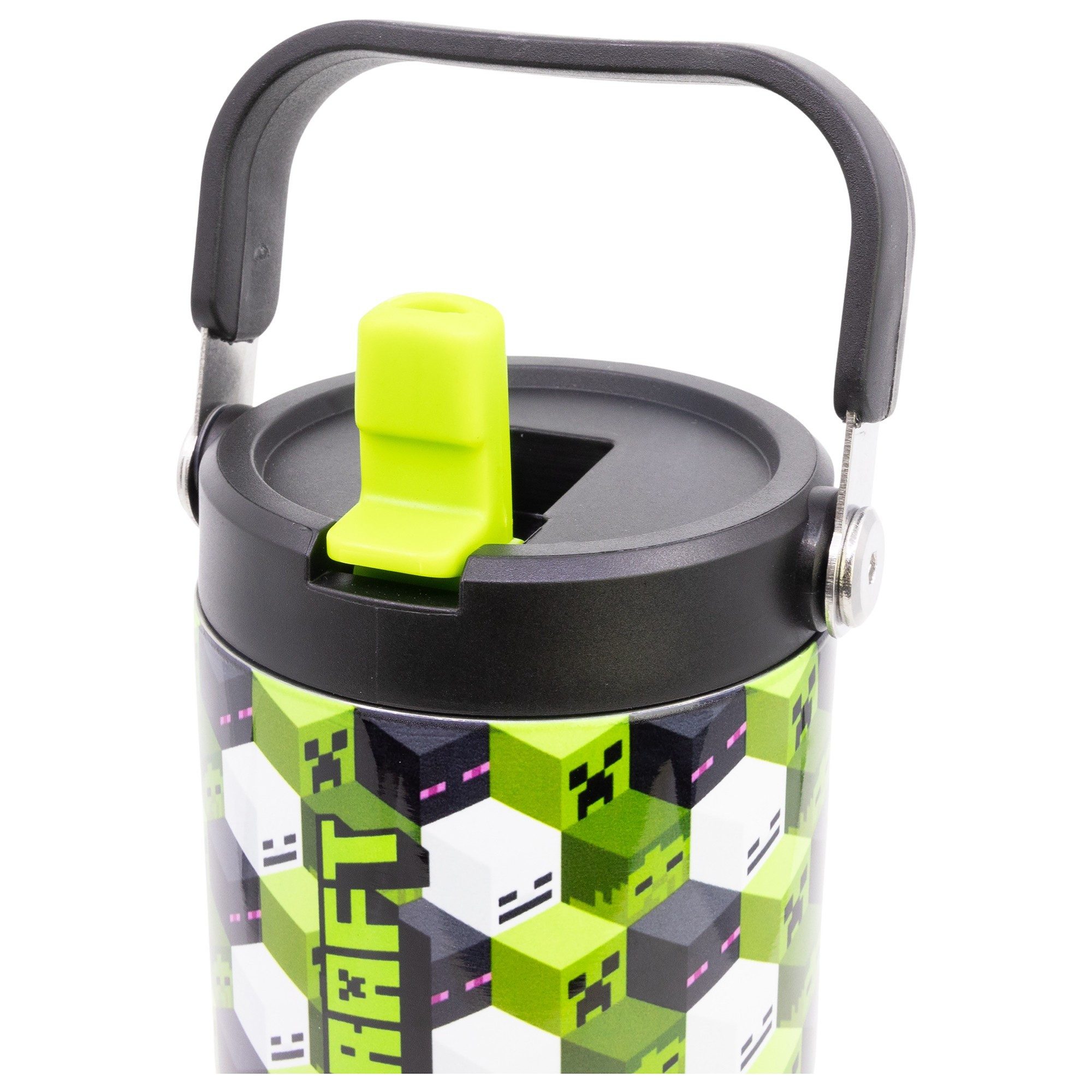 Minecraft Coffee-to-go-Becher Minecraft Creeper Edelstahl XL Iso Kaffeebecher Thermobecher To-Go, 1-tlg., Edelstahl, 860 ml