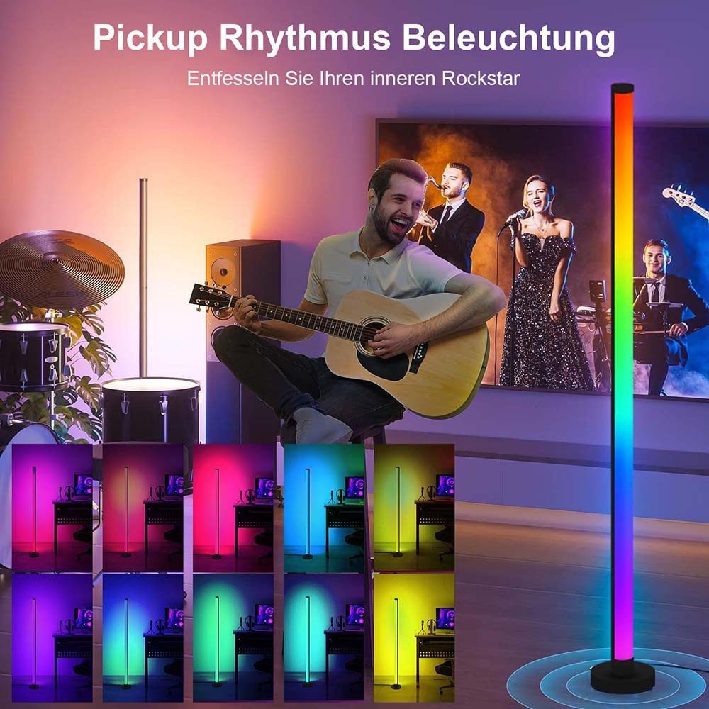 MUPOO LED Stehlampe LED-Stehleuchte Stehlampe,Smart LED Lightbar,Music Sync günstig online kaufen