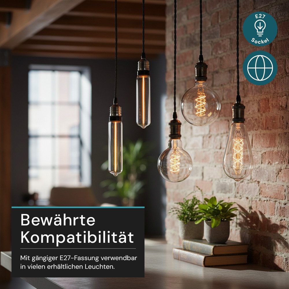 LUXULA LED-Leuchtmittel LUXULA LED-Leuchtmittel E27 2 W 1800 K Warmweiß, E27, Warmweiß – Bild 4 von 5