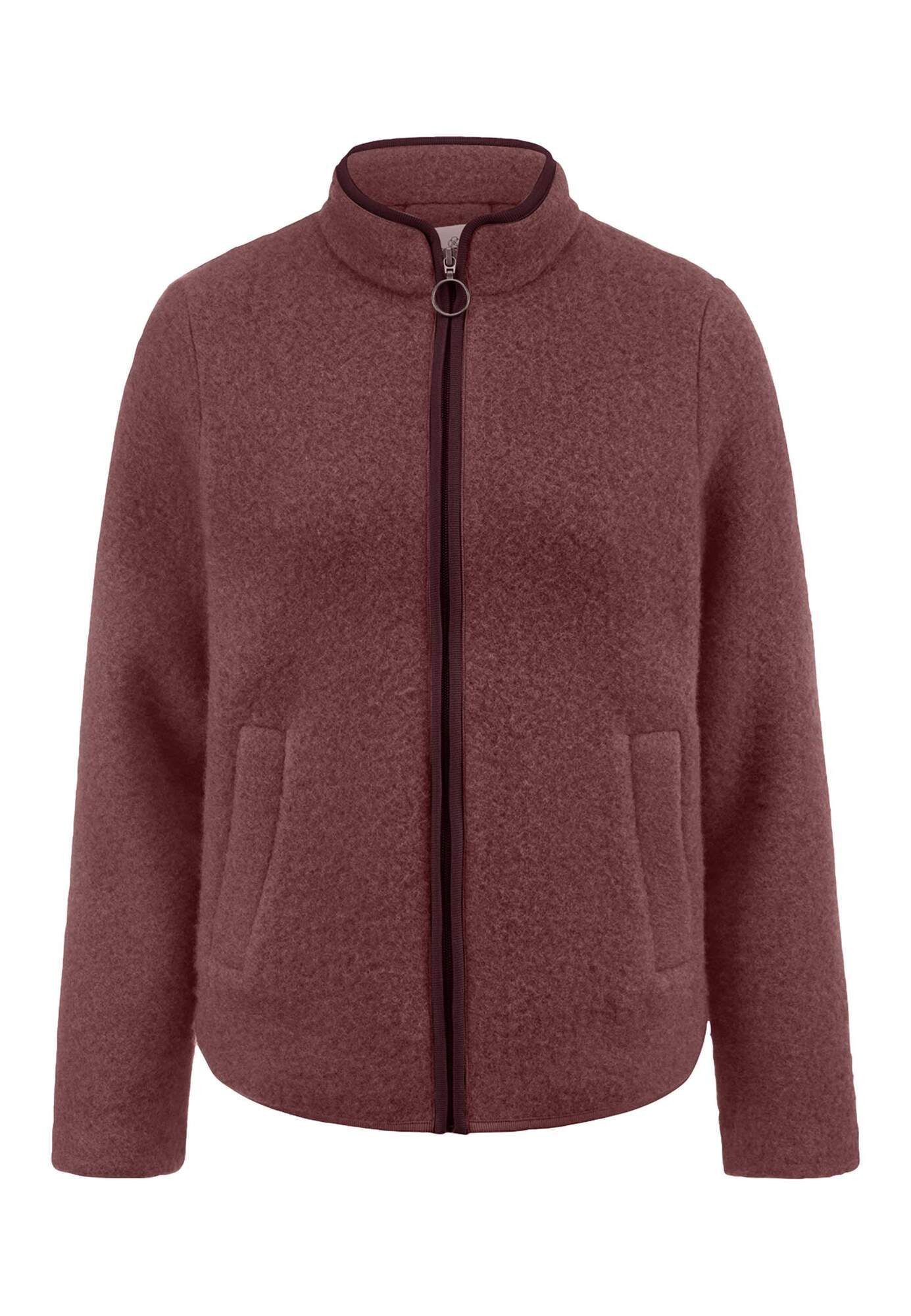 Hessnatur Fleecejacke Regular aus reiner Bio-Merinowolle (1-St)