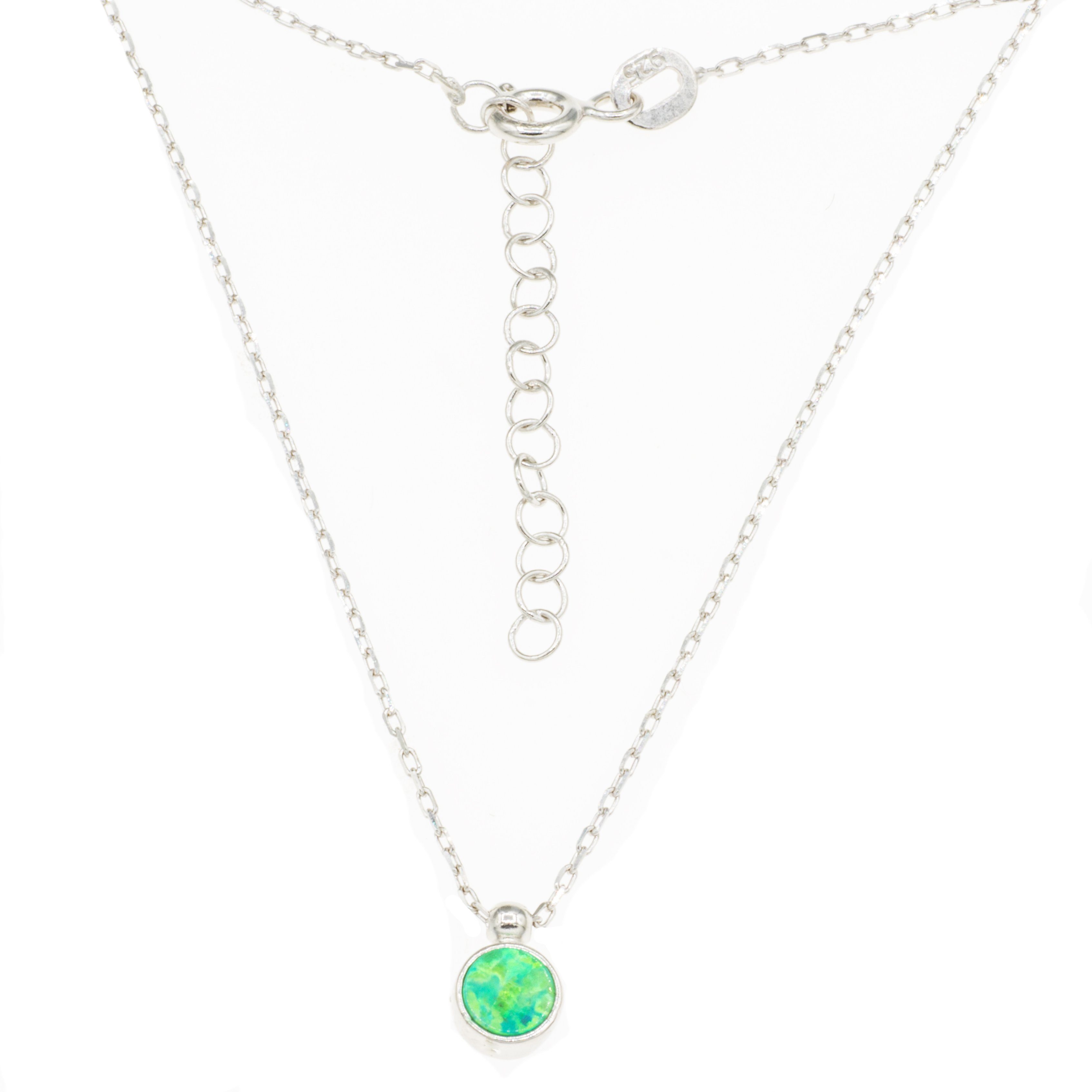 Kette mit Anhänger Anhänger mit Opal günstig online kaufen