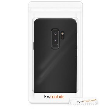 kwmobile Handyhülle Hülle für Samsung Galaxy S9 Plus, Hülle Silikon - Soft Handyhülle - Handy Case Cover - Schwarz matt