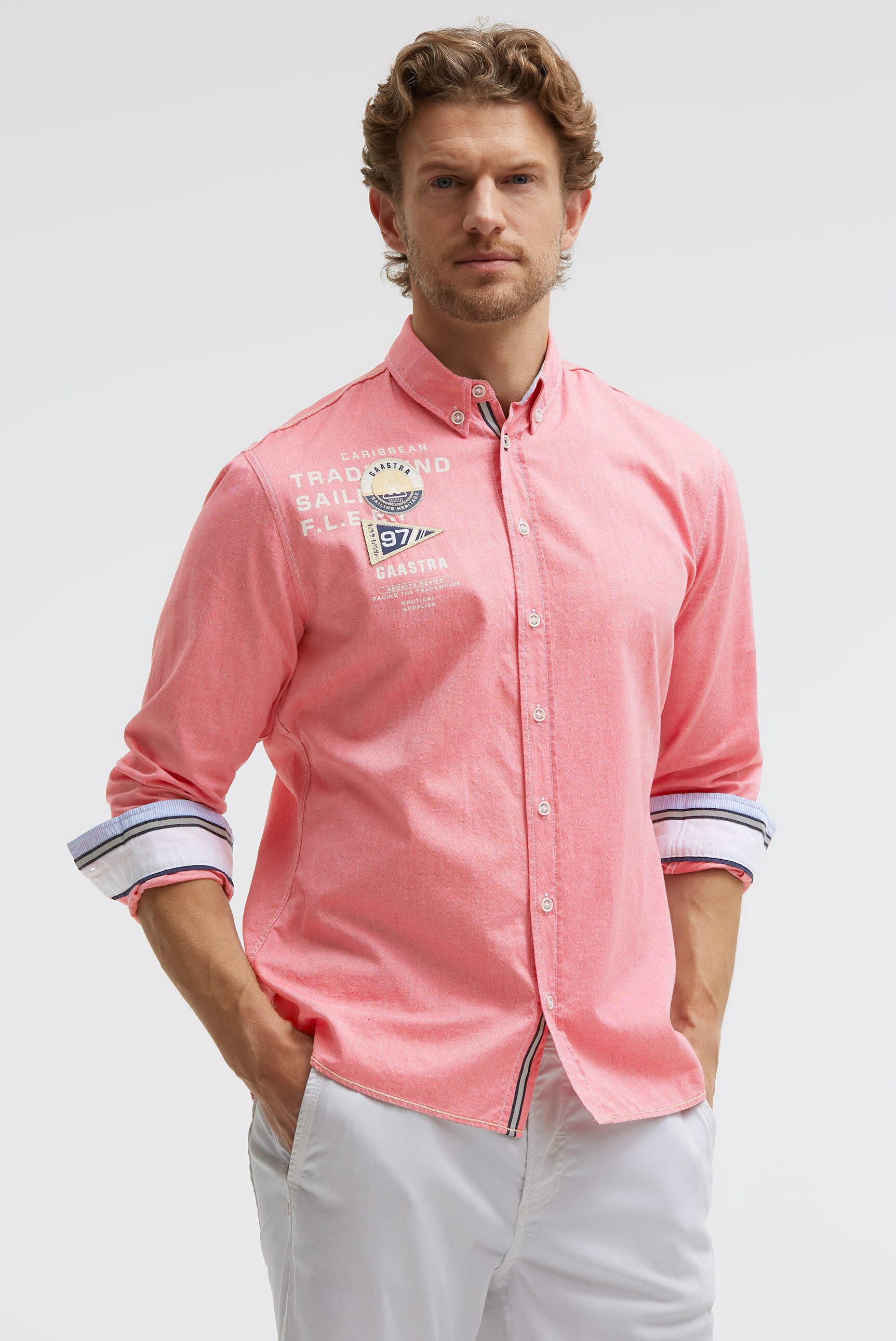 Gaastra Langarmhemd mit reflektierenden Tapes