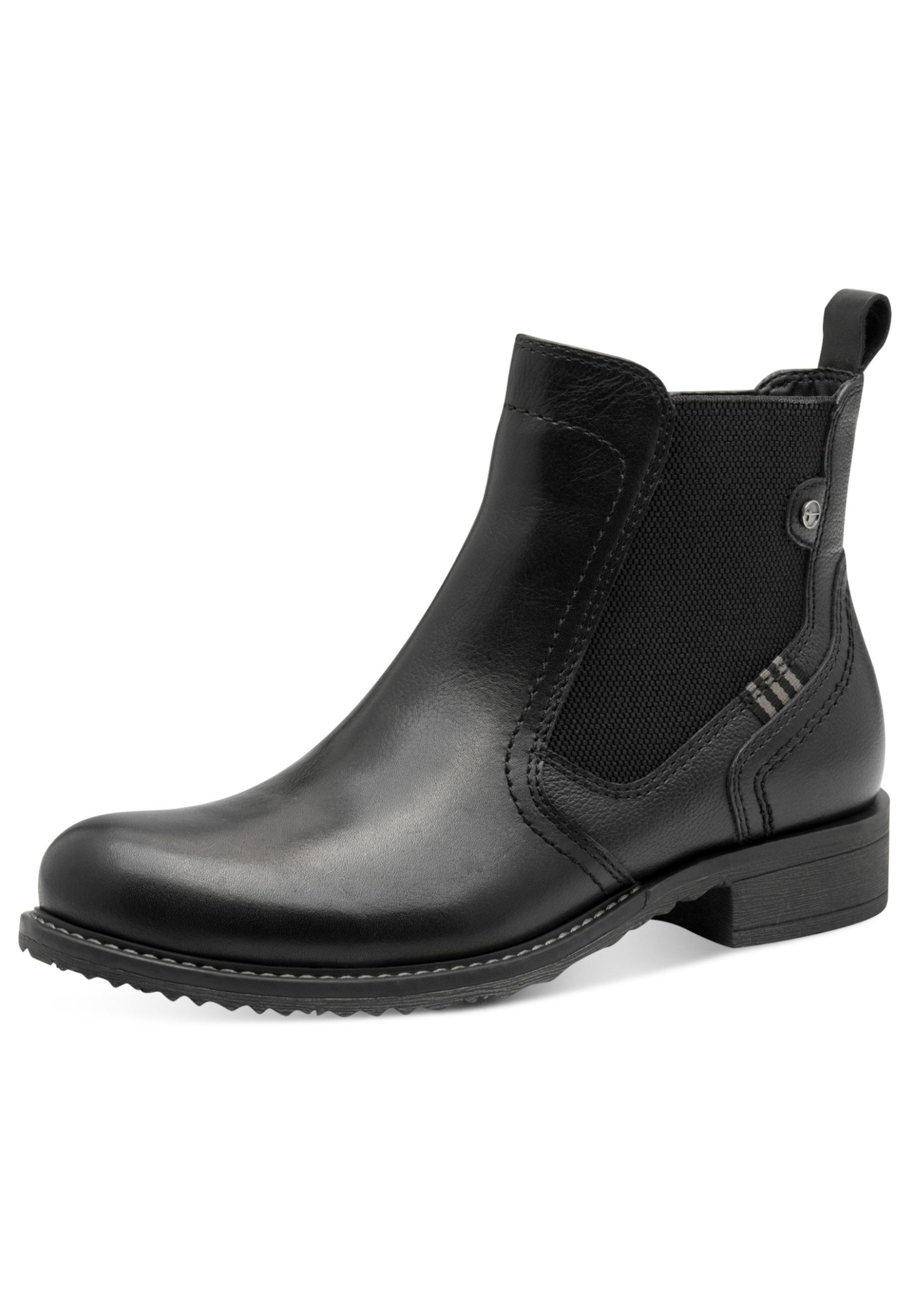Tamaris 1-25821-45 003 Black Leather Stiefelette