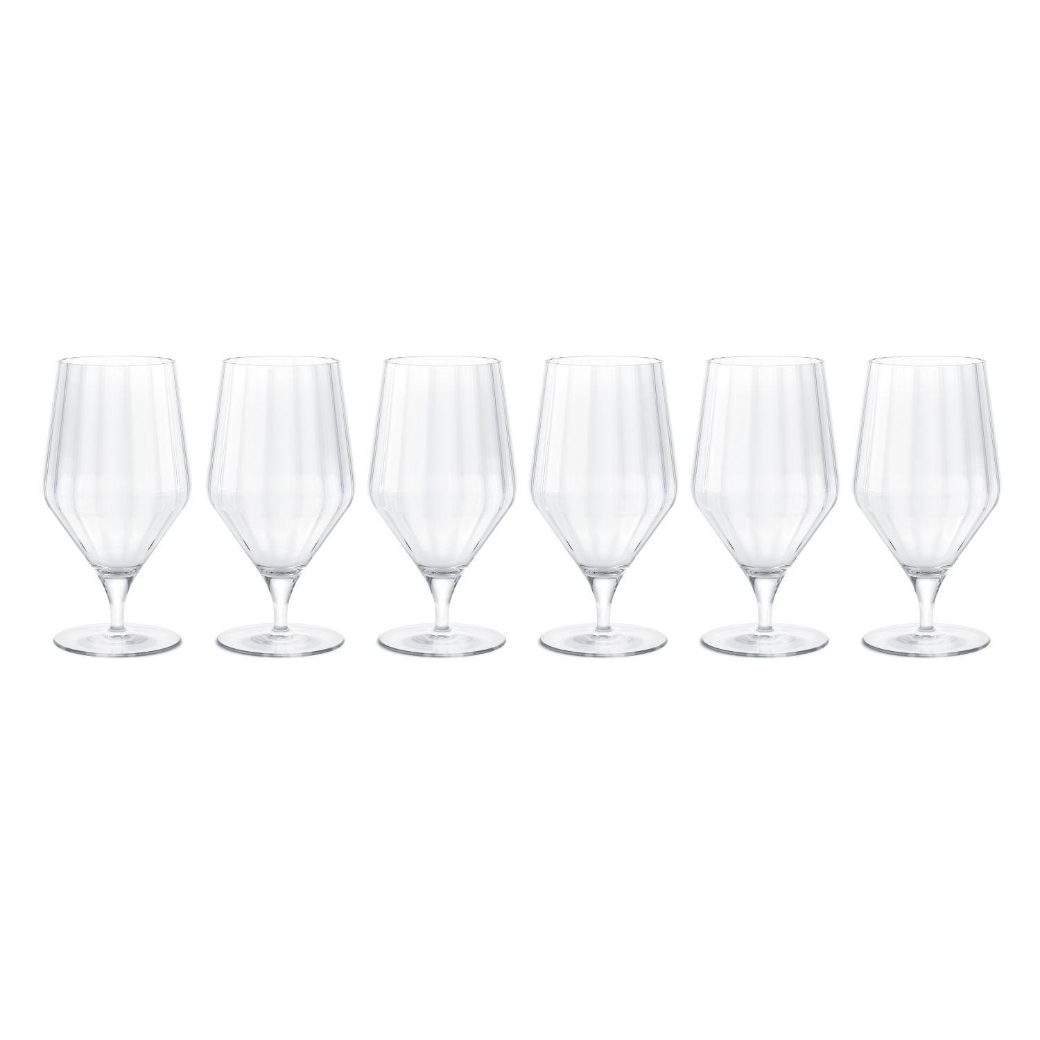Georg Jensen Bierglas Bernadotte 6er Set, Kristallglas