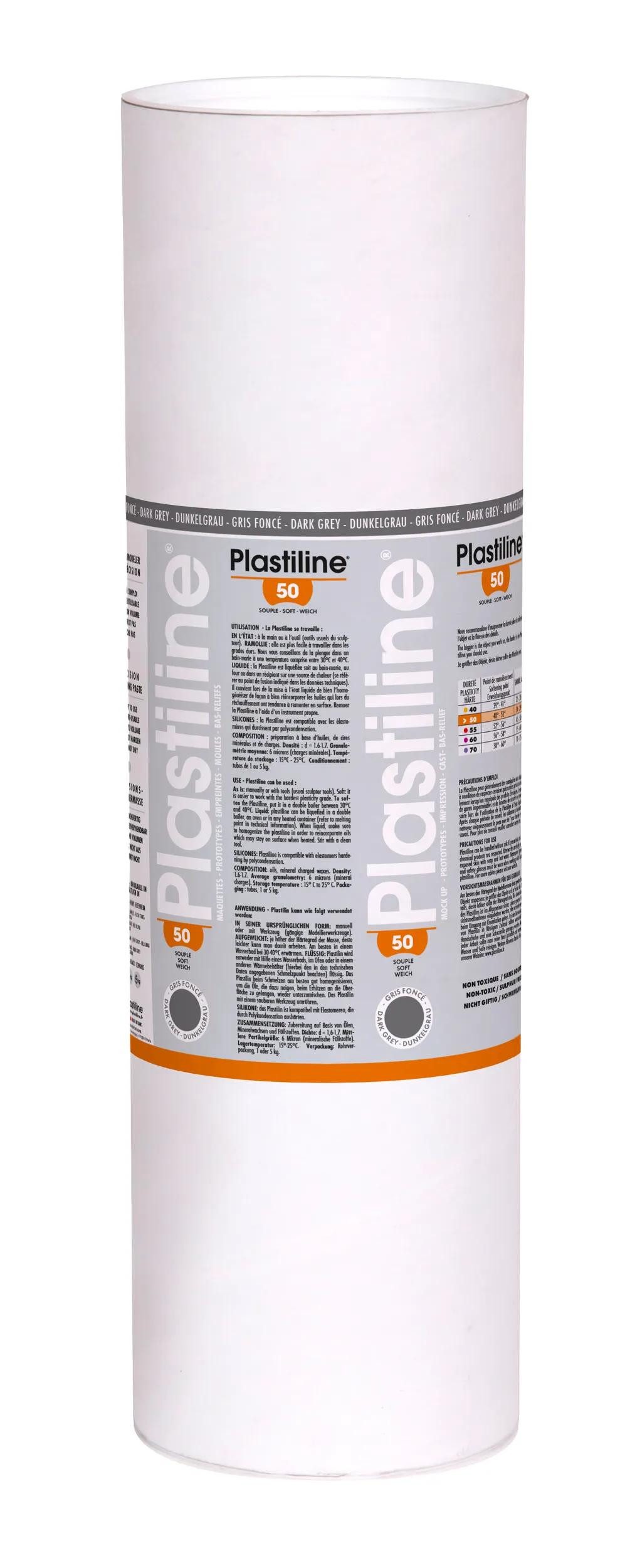 Plastiline Play-Doh Plastiline, 10kg, Härtegrad 50 - Dunkelgrau 10750T, PLASTILINE