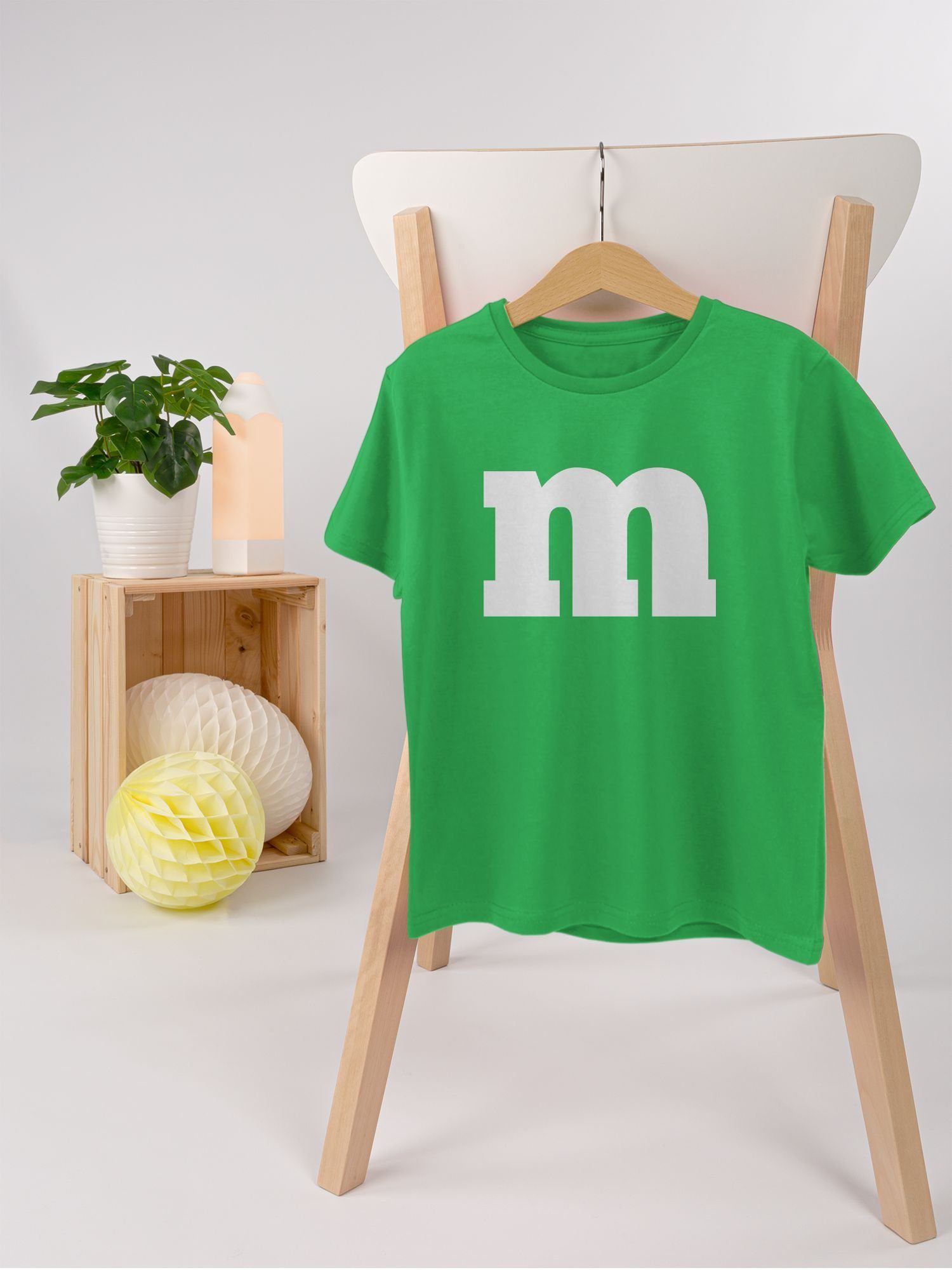 Shirtracer T-Shirt M & Aufdruck Fasching Karneval 2 Grün