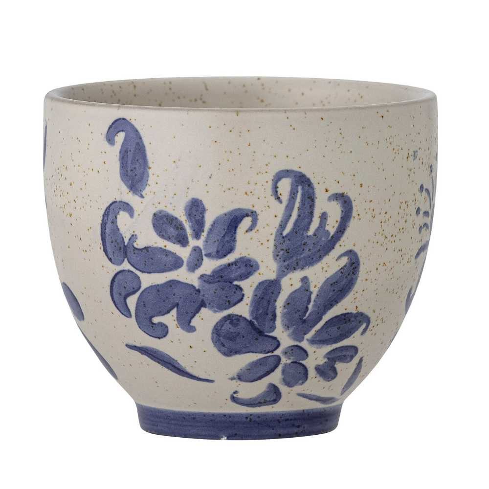 Bloomingville Becher Bloomingville Becher PETUNIA Blau Weiß 280 ml