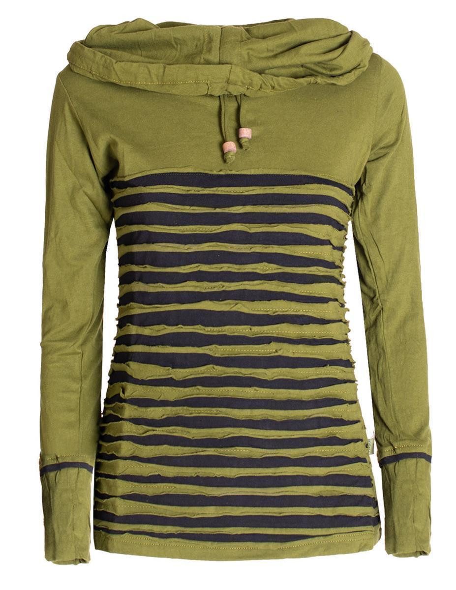 Sweater Cutwork Sweater aus Baumwolle mit Kragen