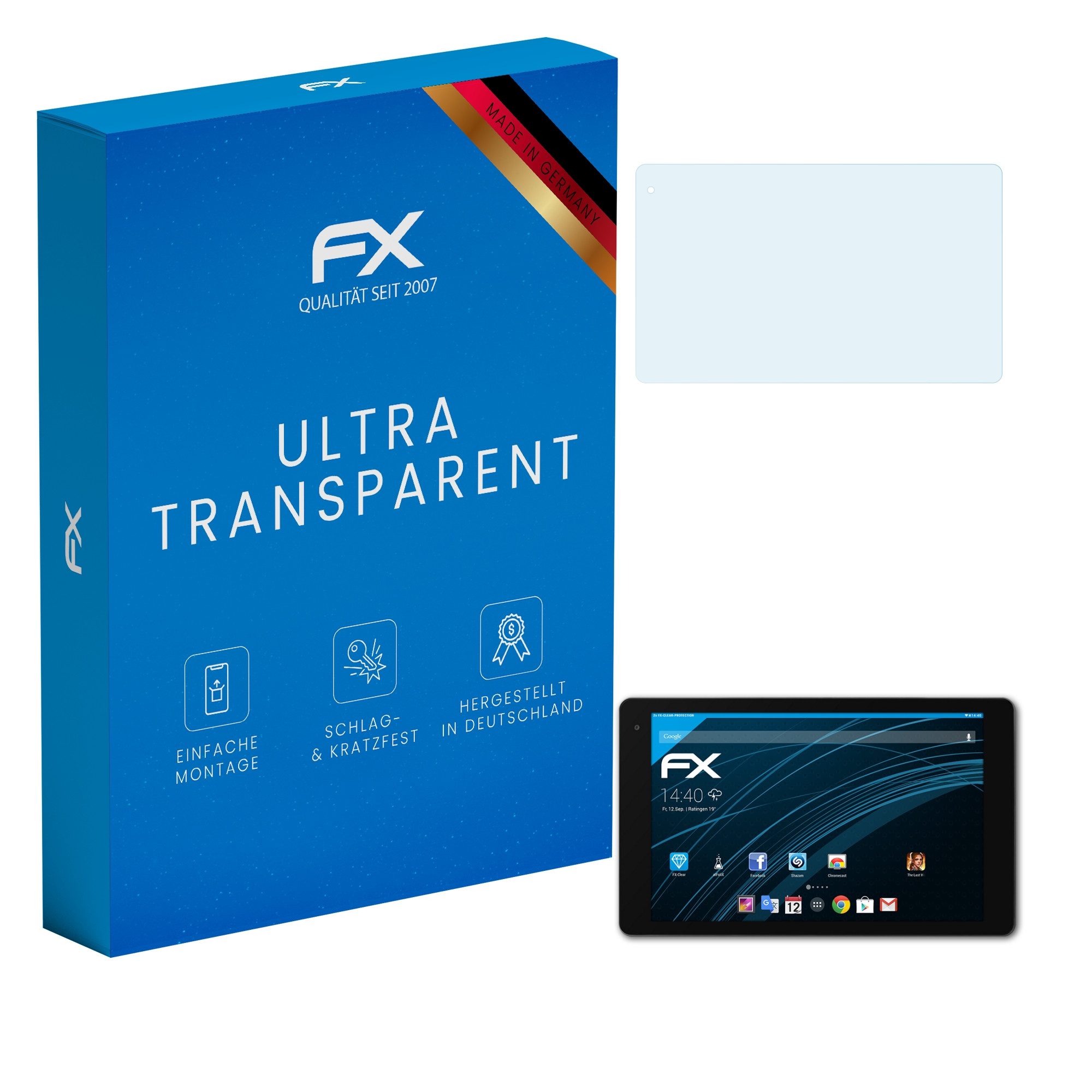Schutzfolie Displayschutz für Medion LIFETAB X10607 MD60658