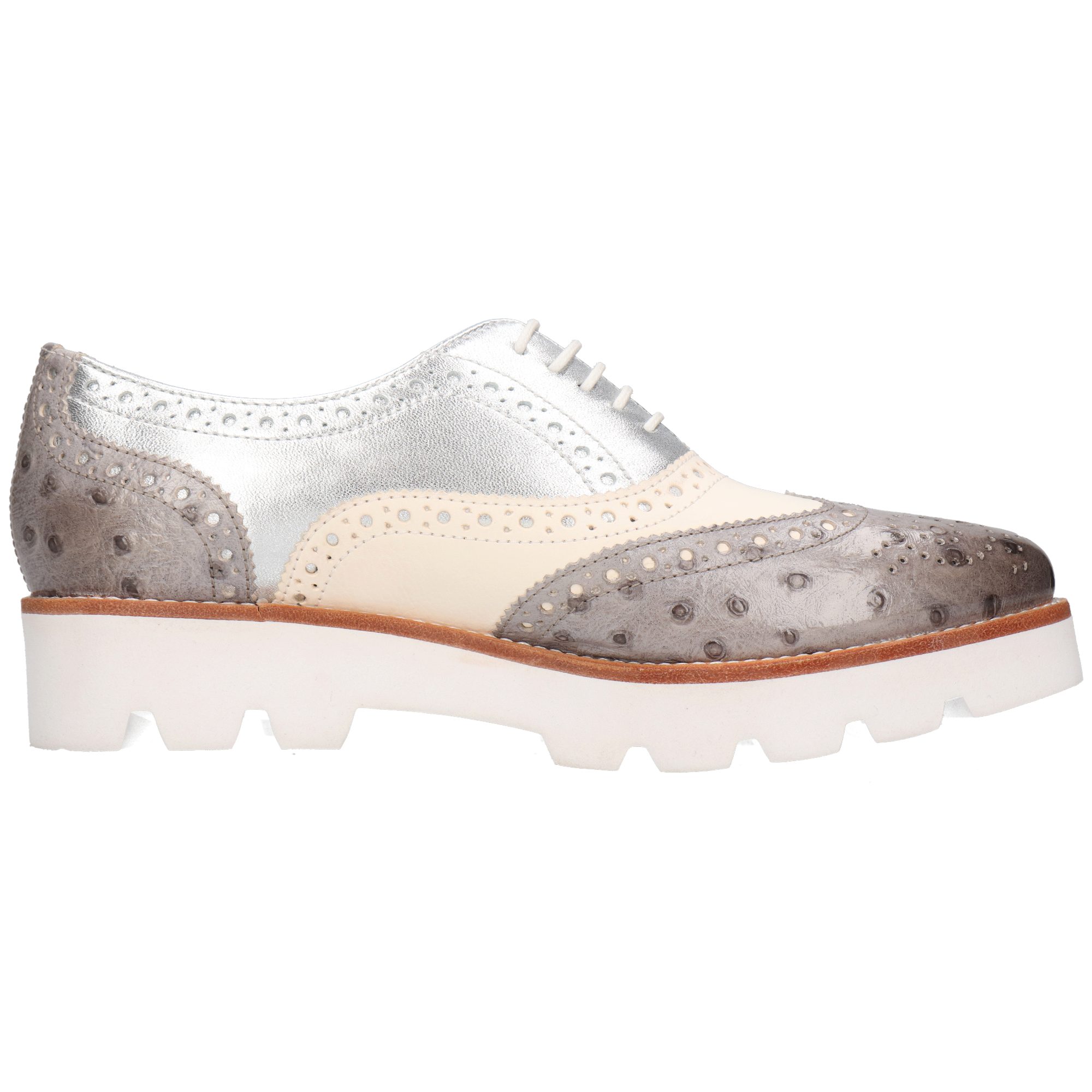 Melvin & Hamilton Molly 2 Leder-Oxford Schuhe für Damen Schnürschuh Plateausohlen, Echtes Leder