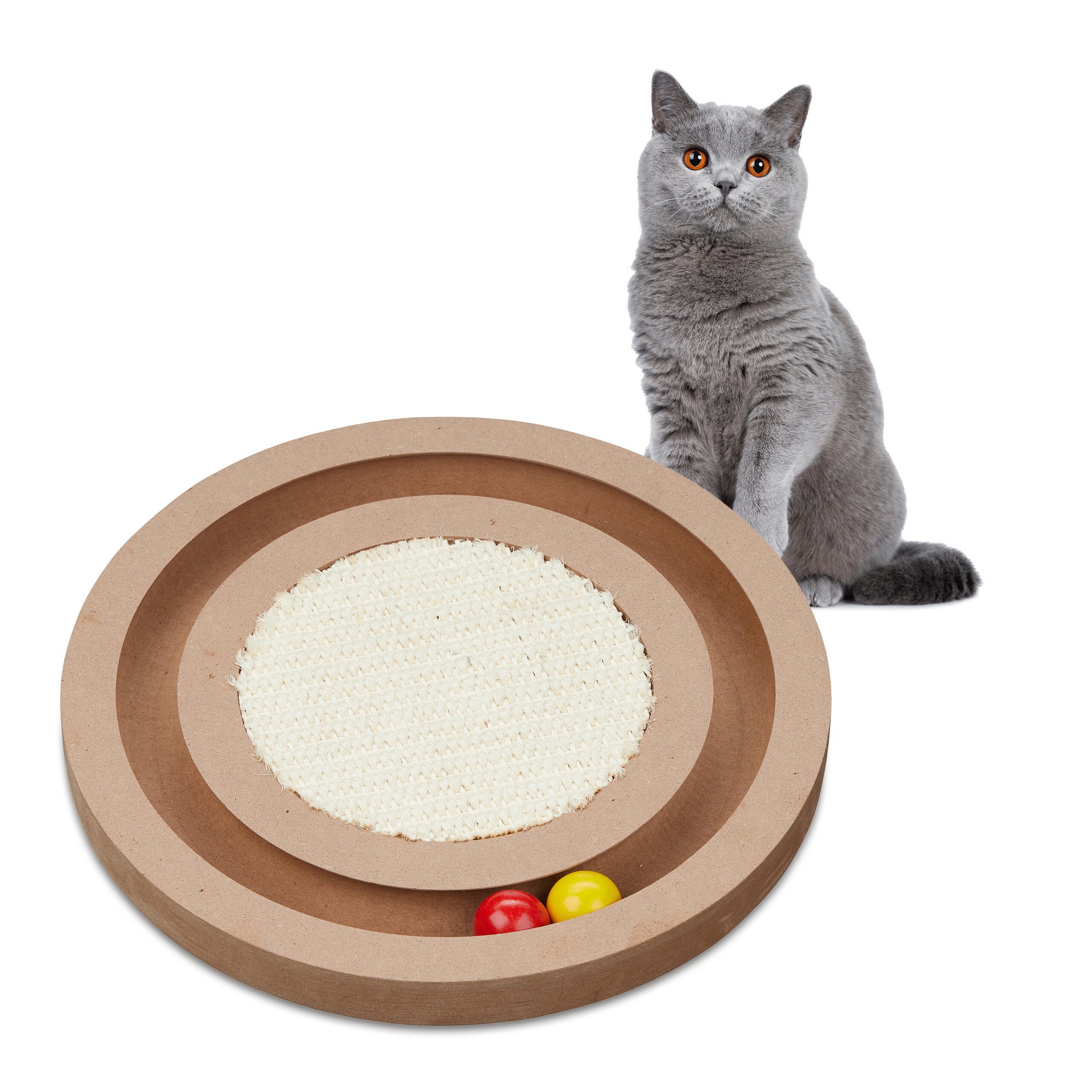 Kratzbrett Katzen Kratzbrett mit Sisal-Teppich