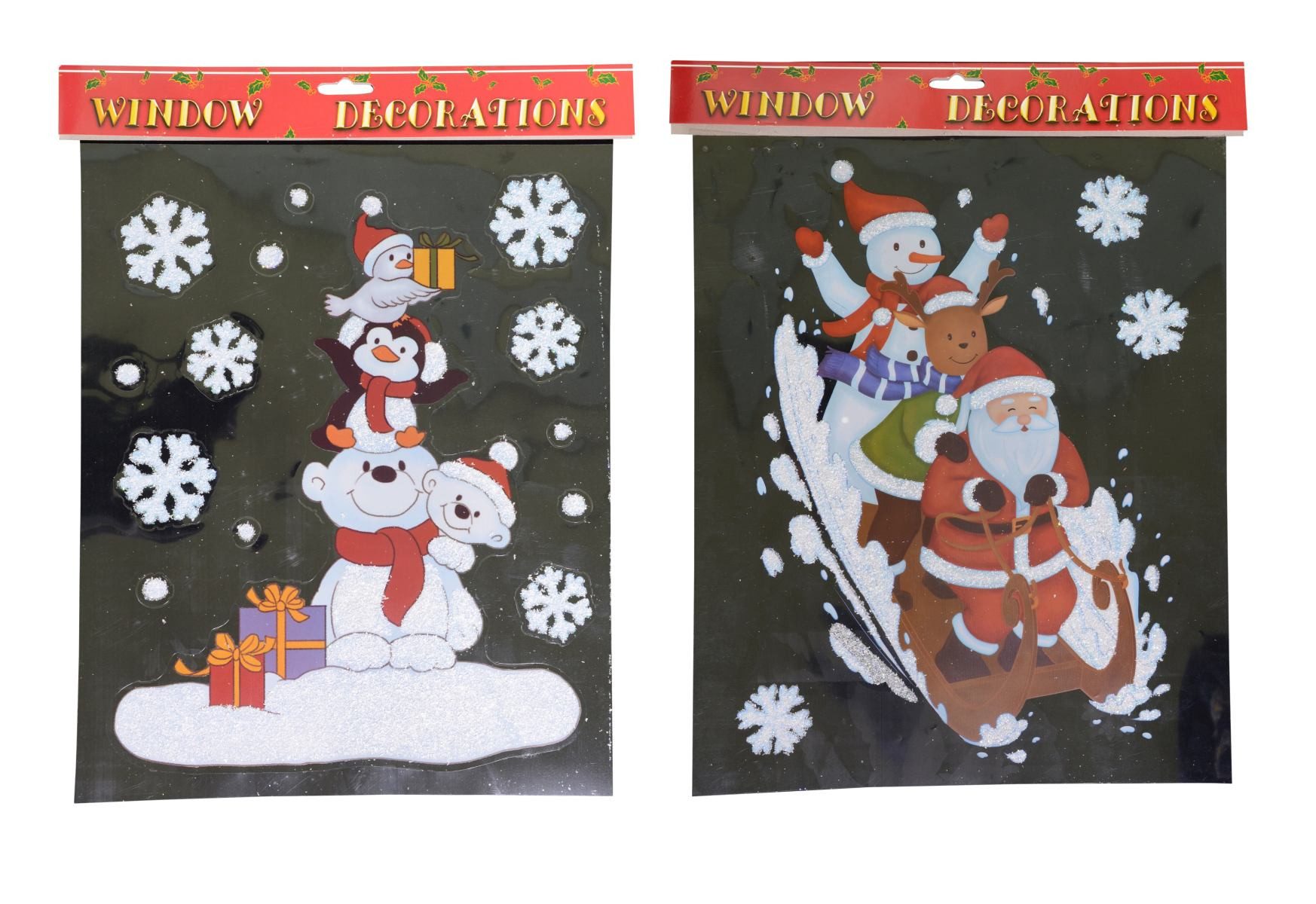 RIFFELMACHER & WEINBERGER Christbaumschmuck Fensterbild Weihnachten, 29x35 cm, 2 Motive sort