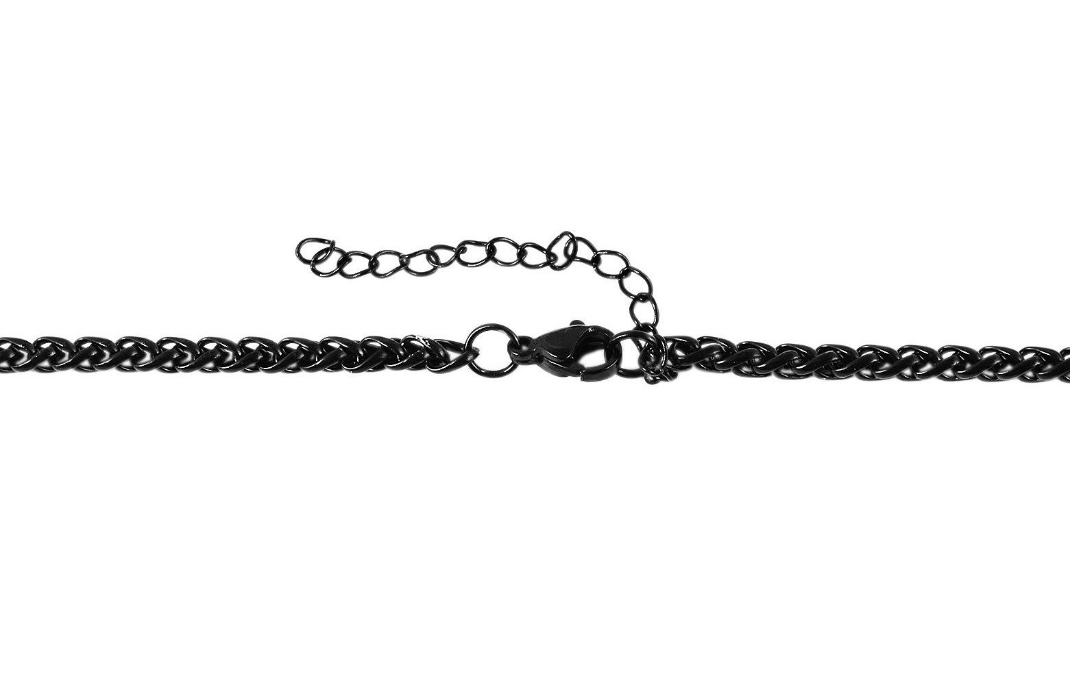 Kette ohne Anhänger Halskette – Kordelkette aus Edelstahl 40 cm