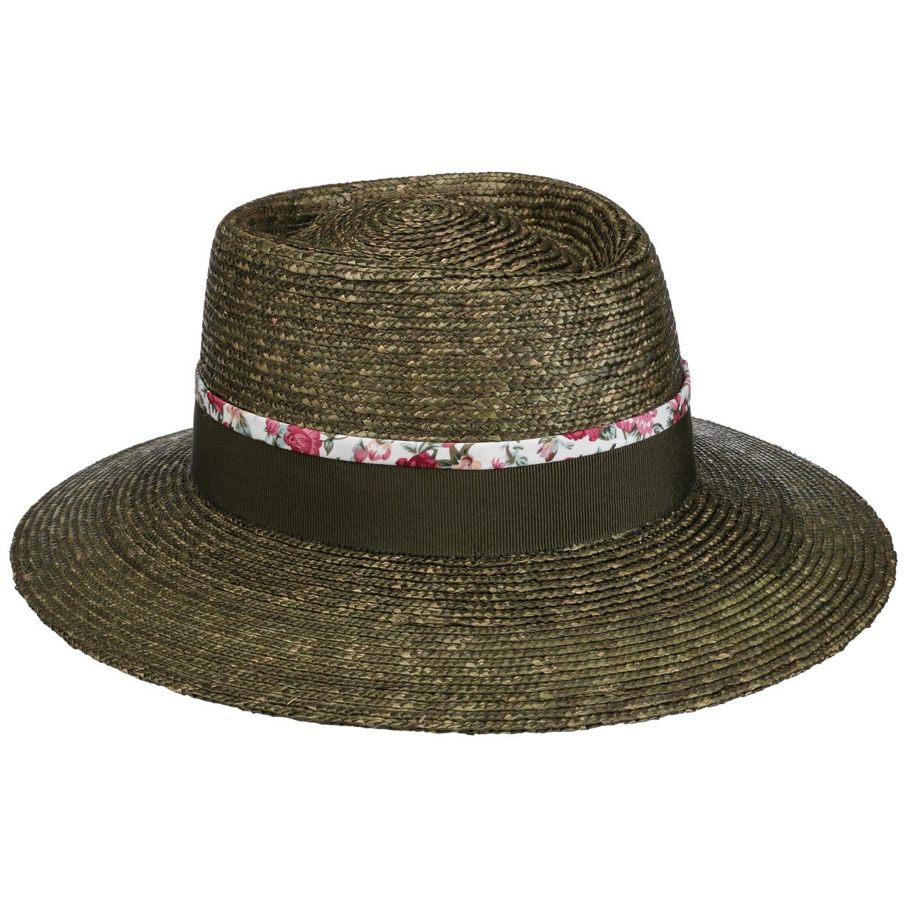 faustmann GERMANY Sonnenhut (1-St) Strohhut mit Ripsband, Made in Italy